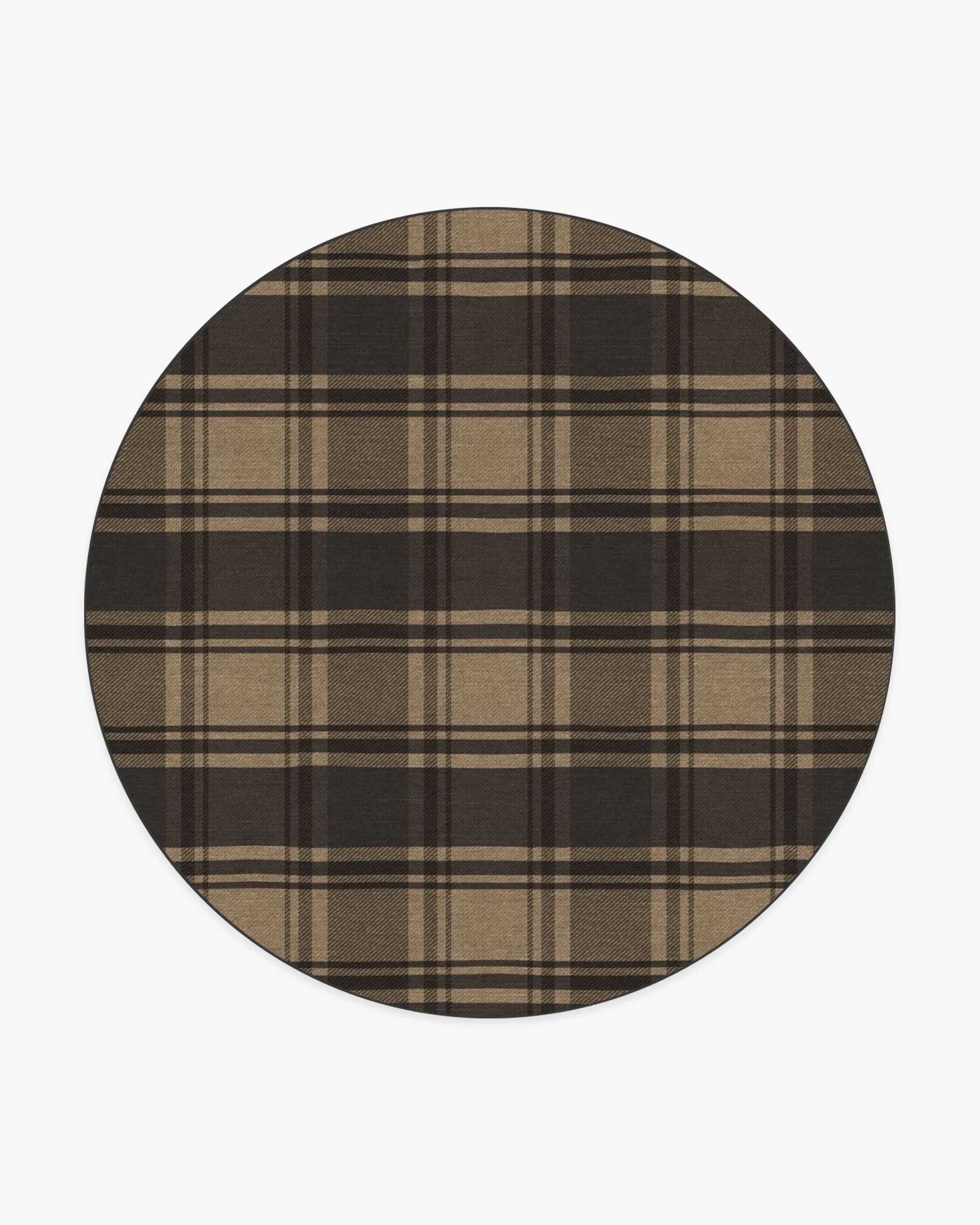 Round Area Rug Machine Washable - Charcoal
