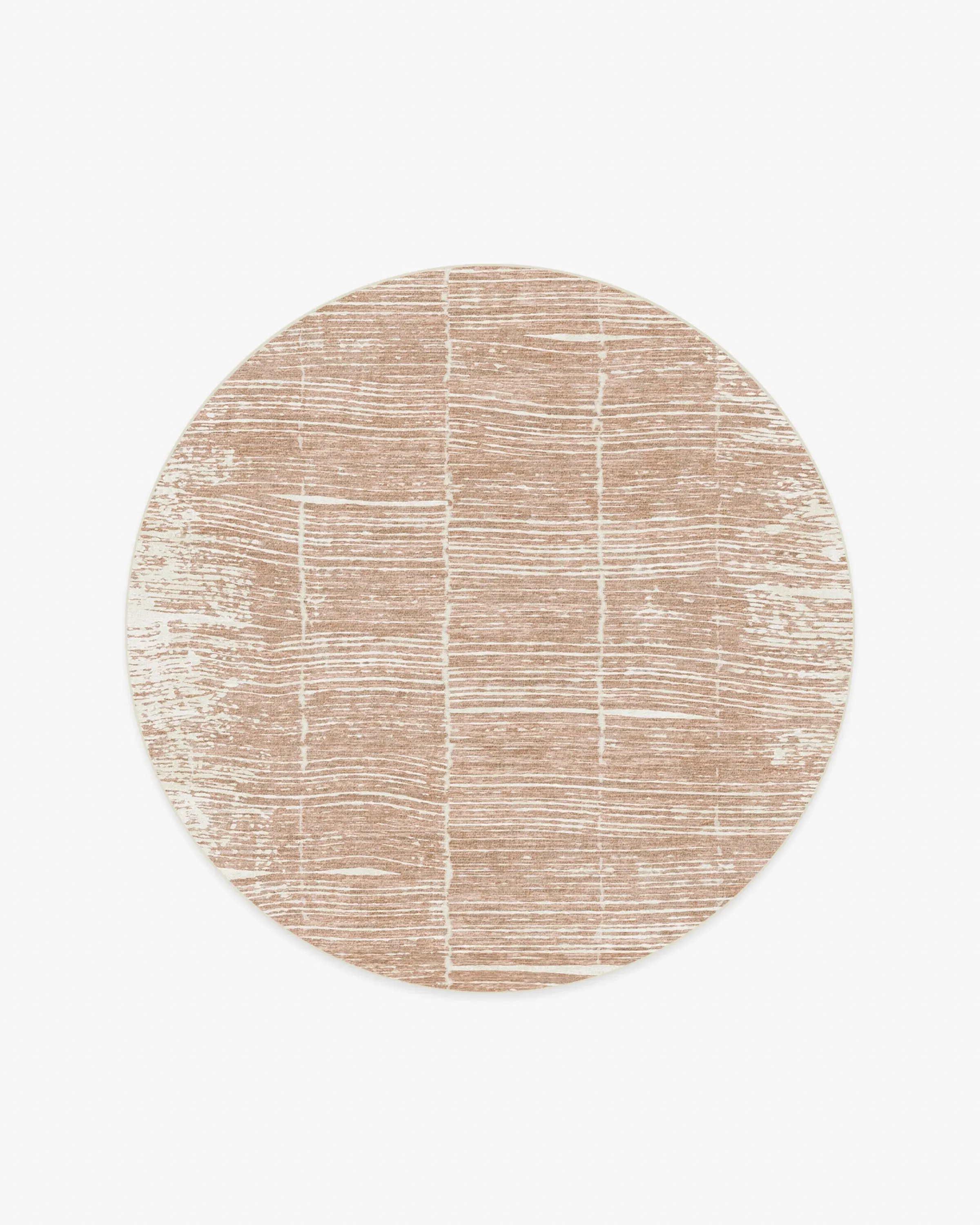 Round Area Rug Machine Washable - Clay