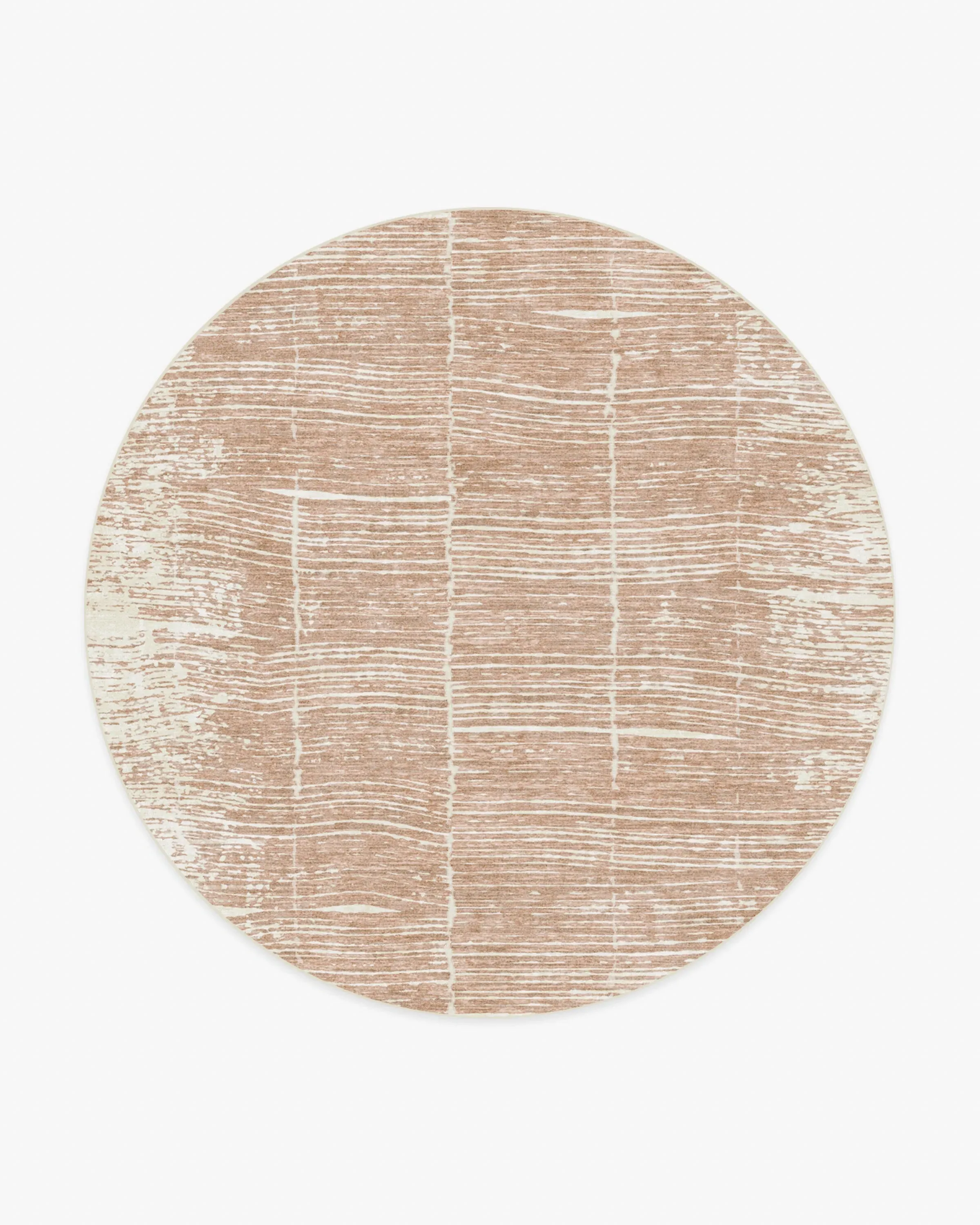 Round Area Rug Machine Washable - Clay