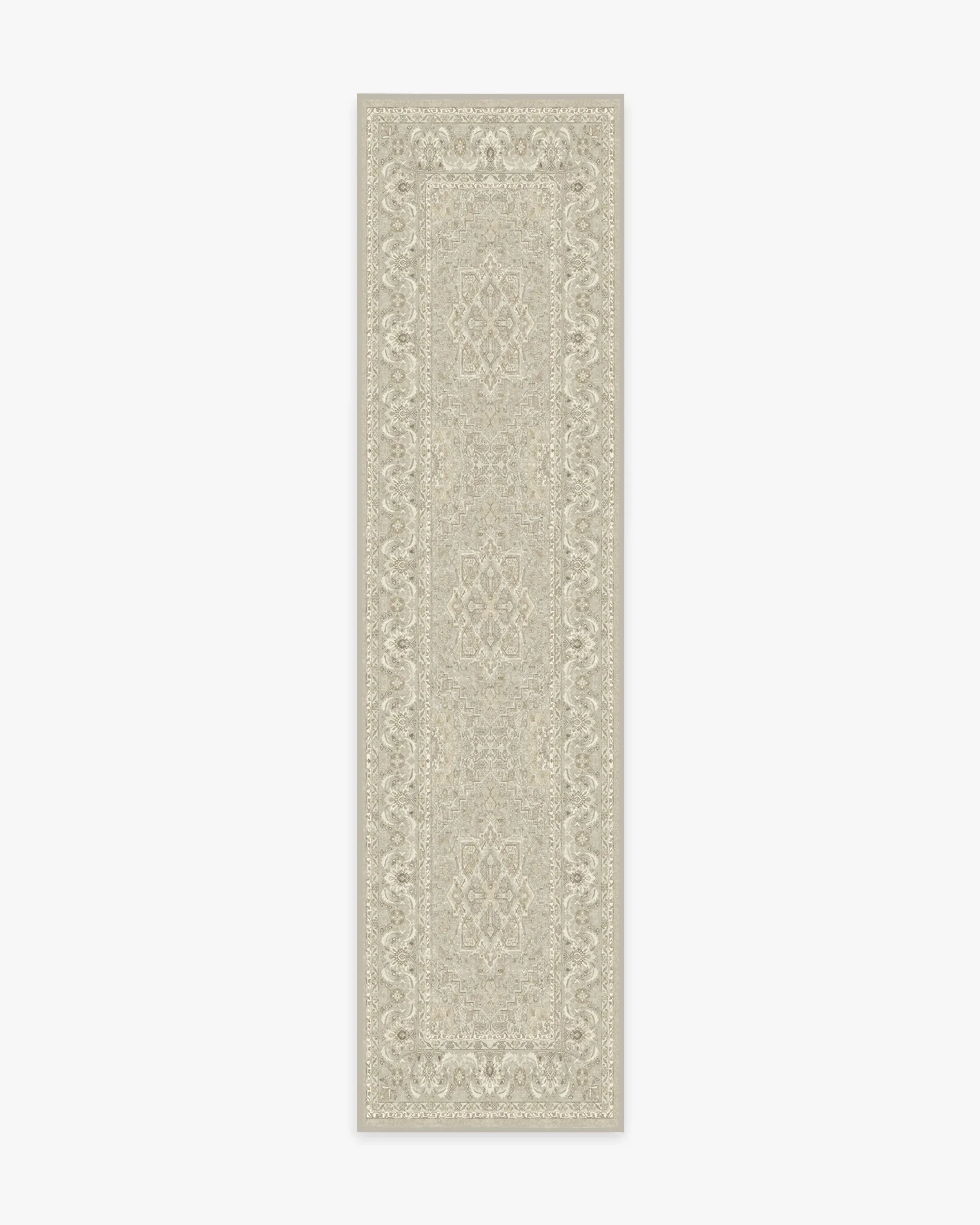Round Area Rug Machine Washable - Cream