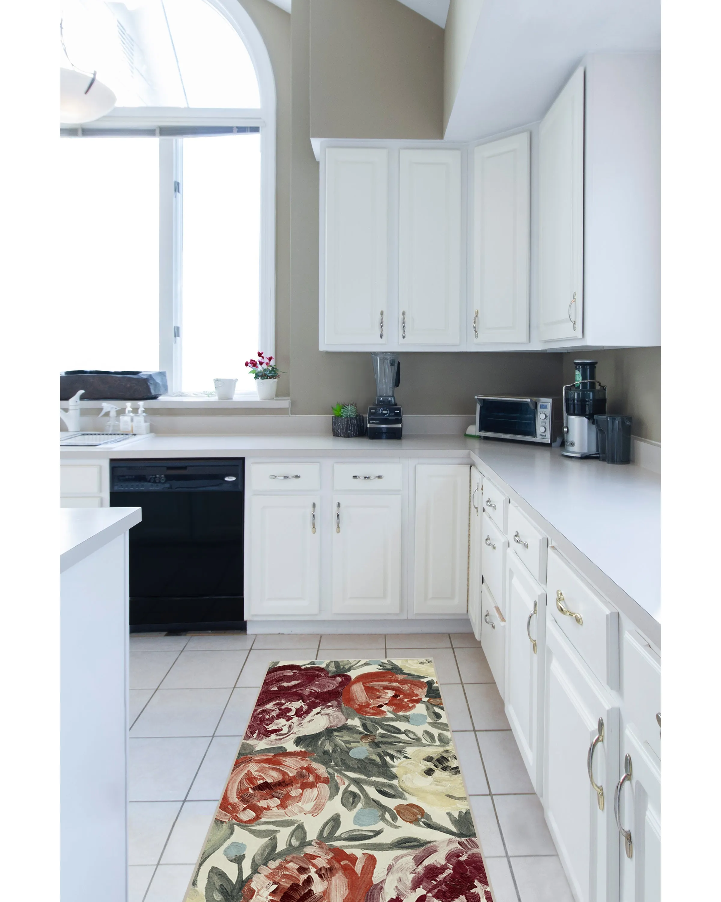 Round Area Rug Machine Washable - Currant