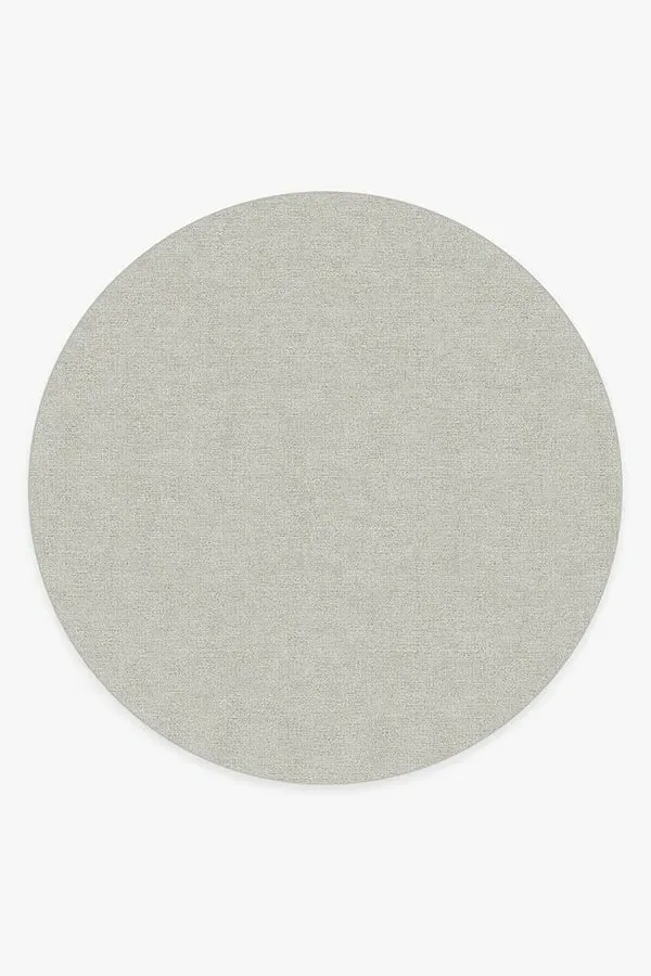 Round Area Rug Machine Washable - Dove Grey