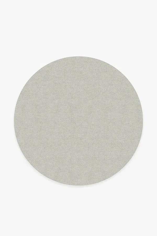 Round Area Rug Machine Washable - Dove Grey