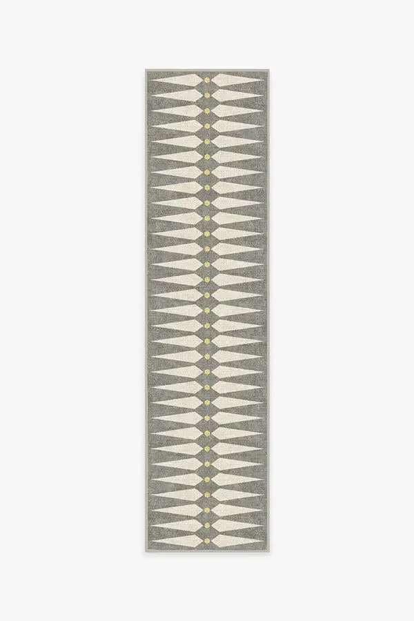 Round Area Rug Machine Washable - Grey