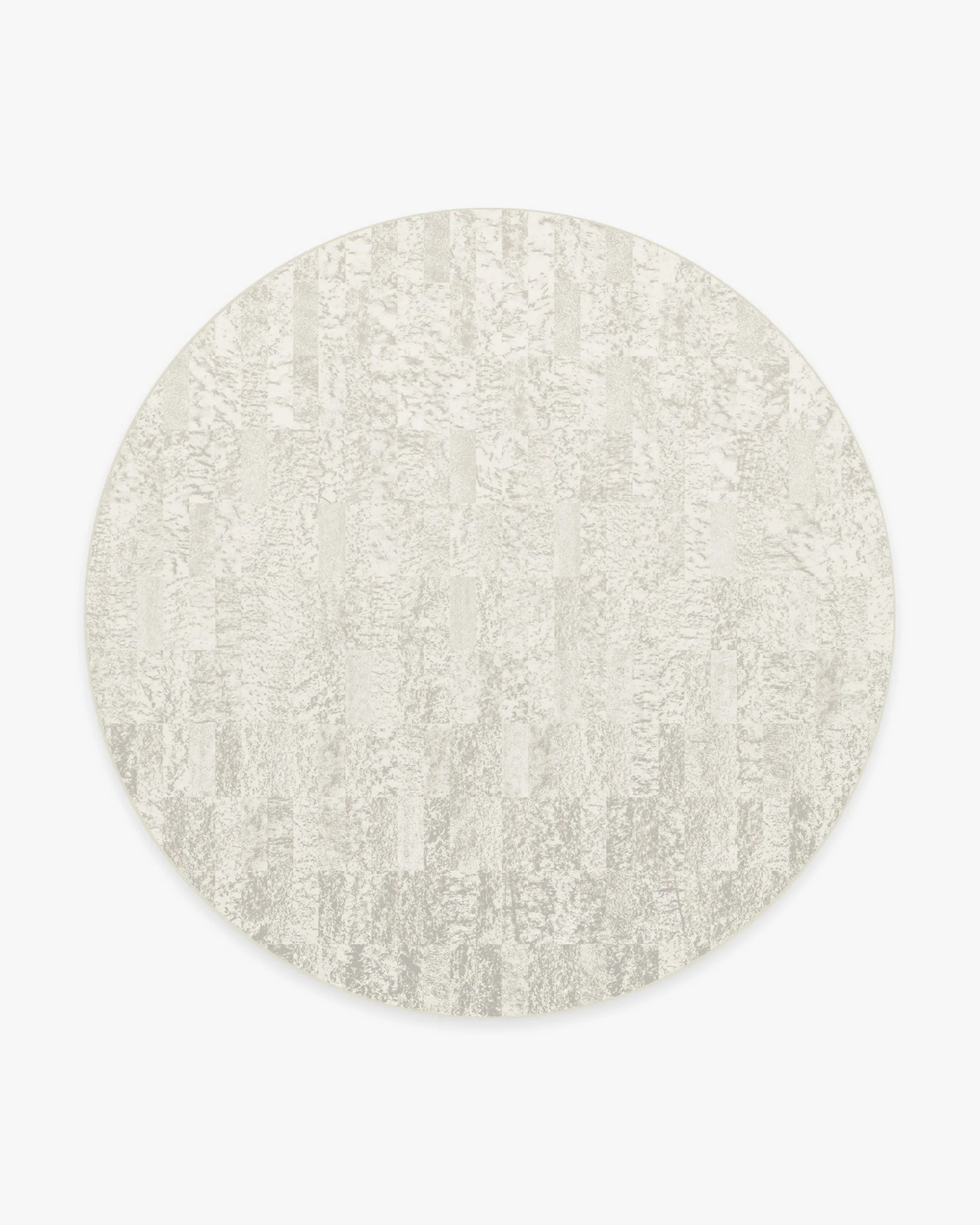 Round Area Rug Machine Washable - Grey Ombre