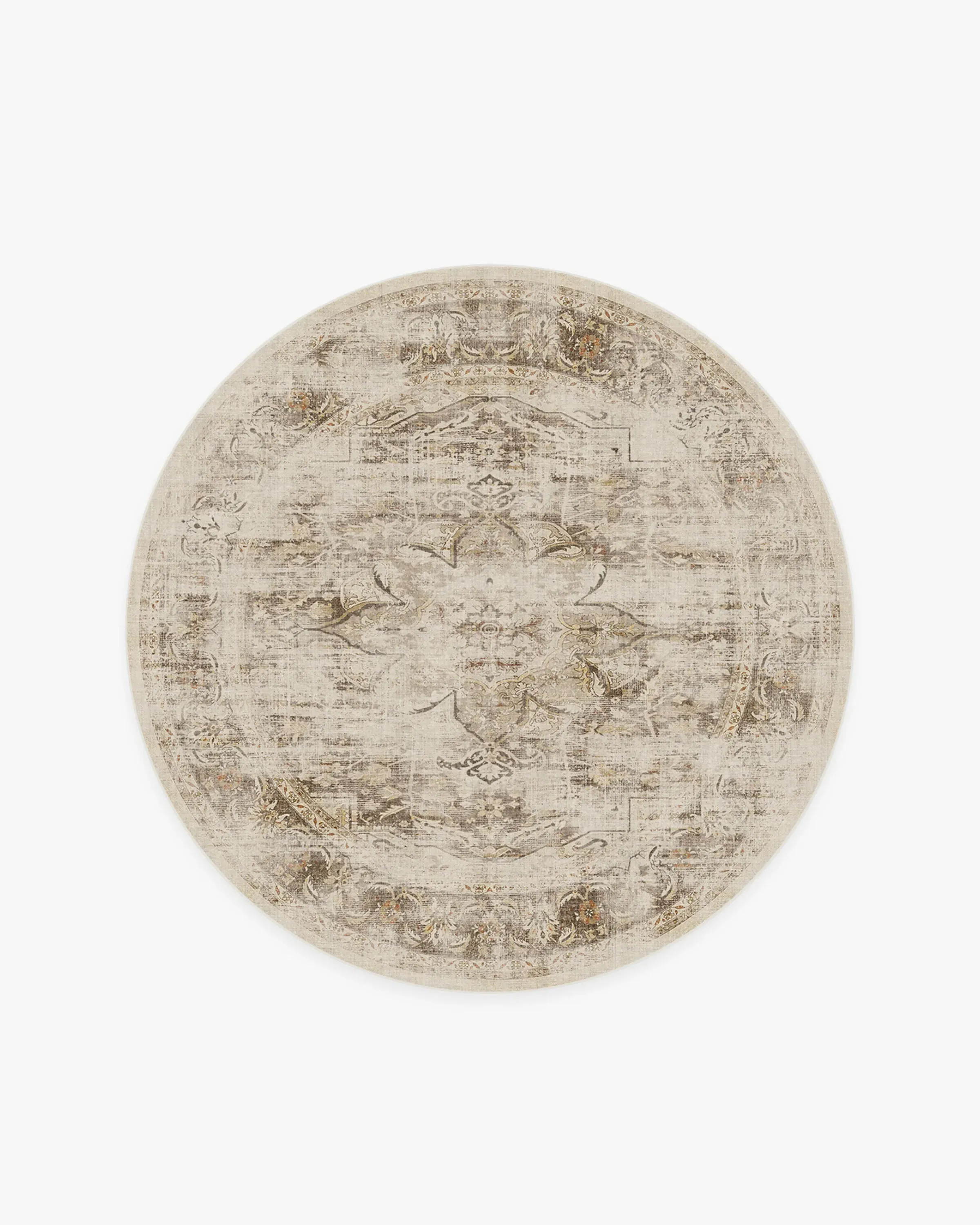 Round Area Rug Machine Washable - Hazel