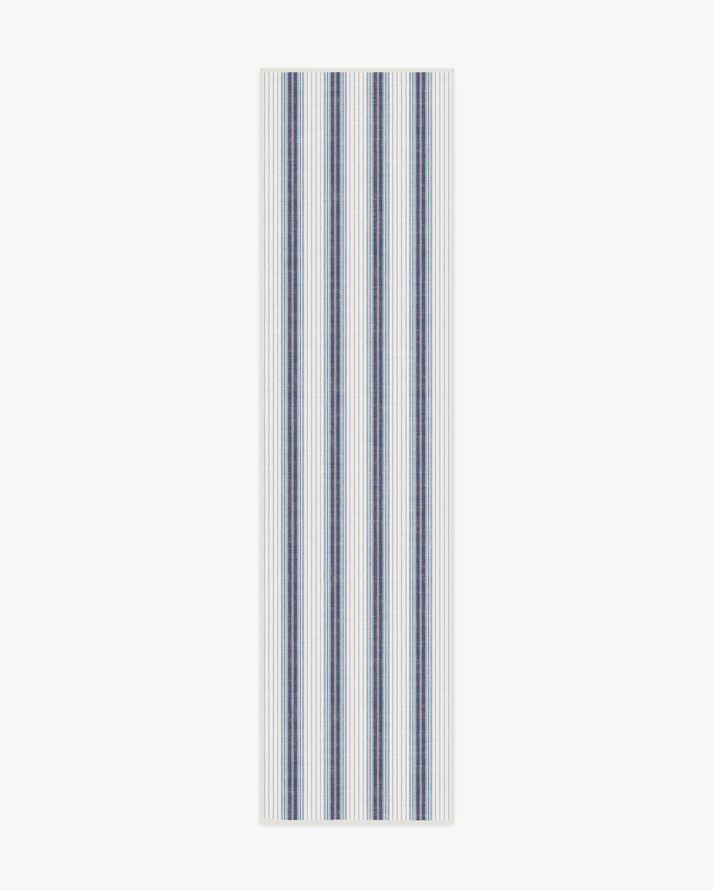 Round Area Rug Machine Washable - Ivory, Indigo