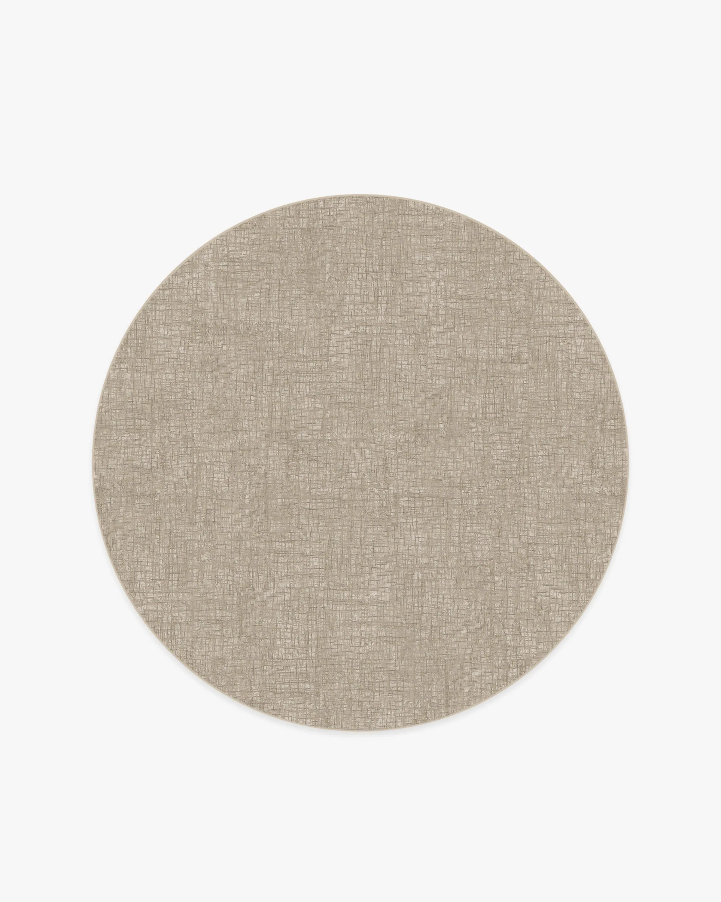 Round Area Rug Machine Washable - Natural