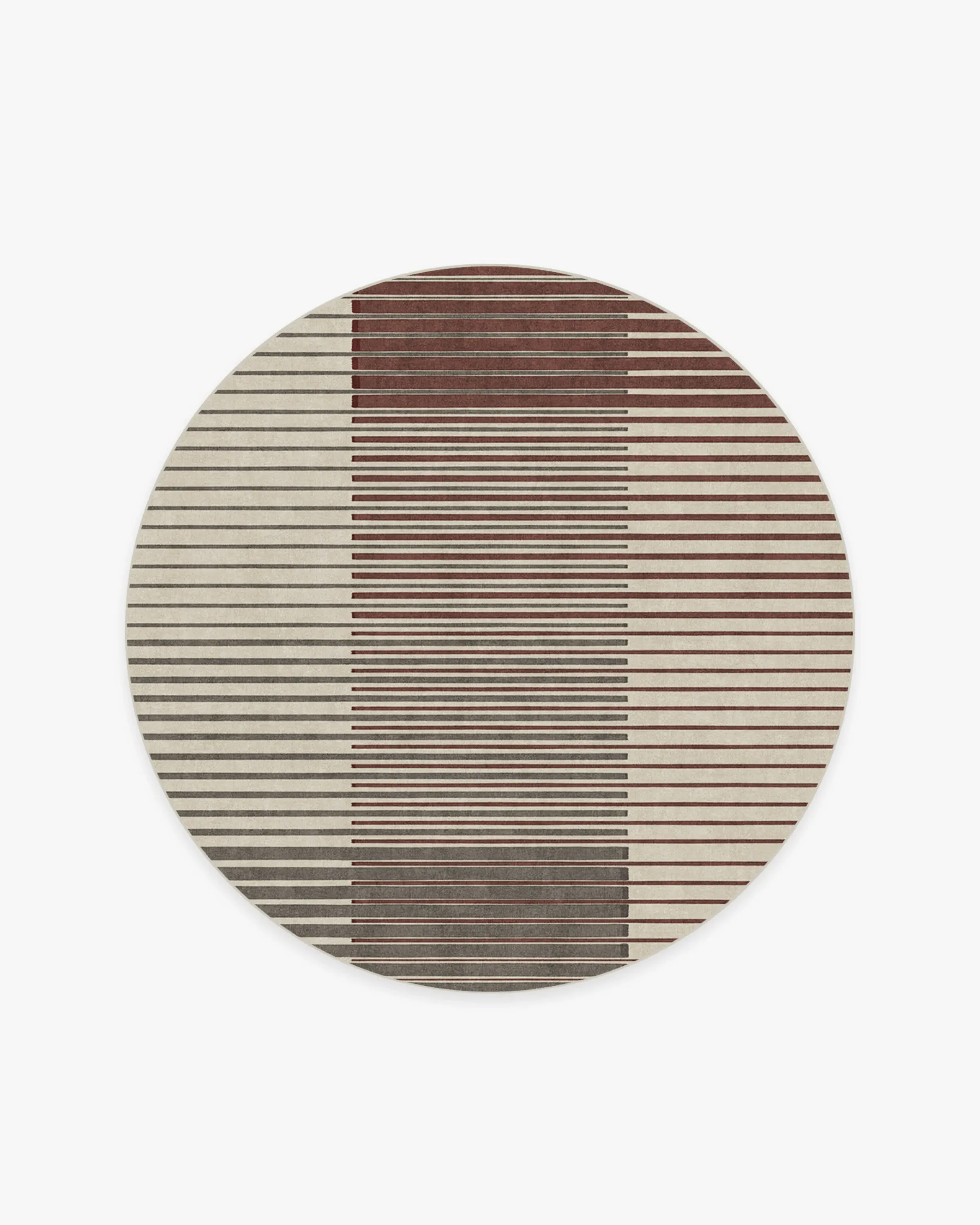 Round Area Rug Machine Washable - Neutral