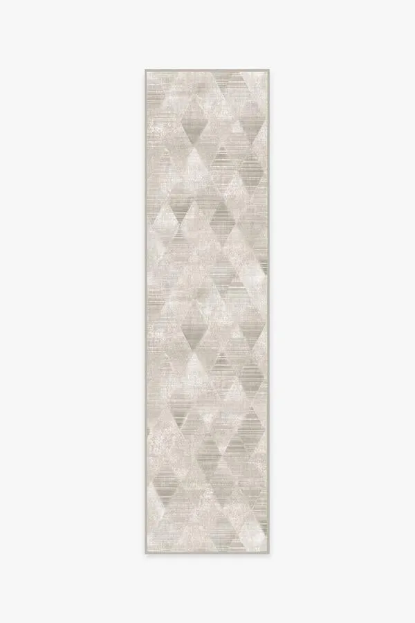 Round Area Rug Machine Washable - Neutral
