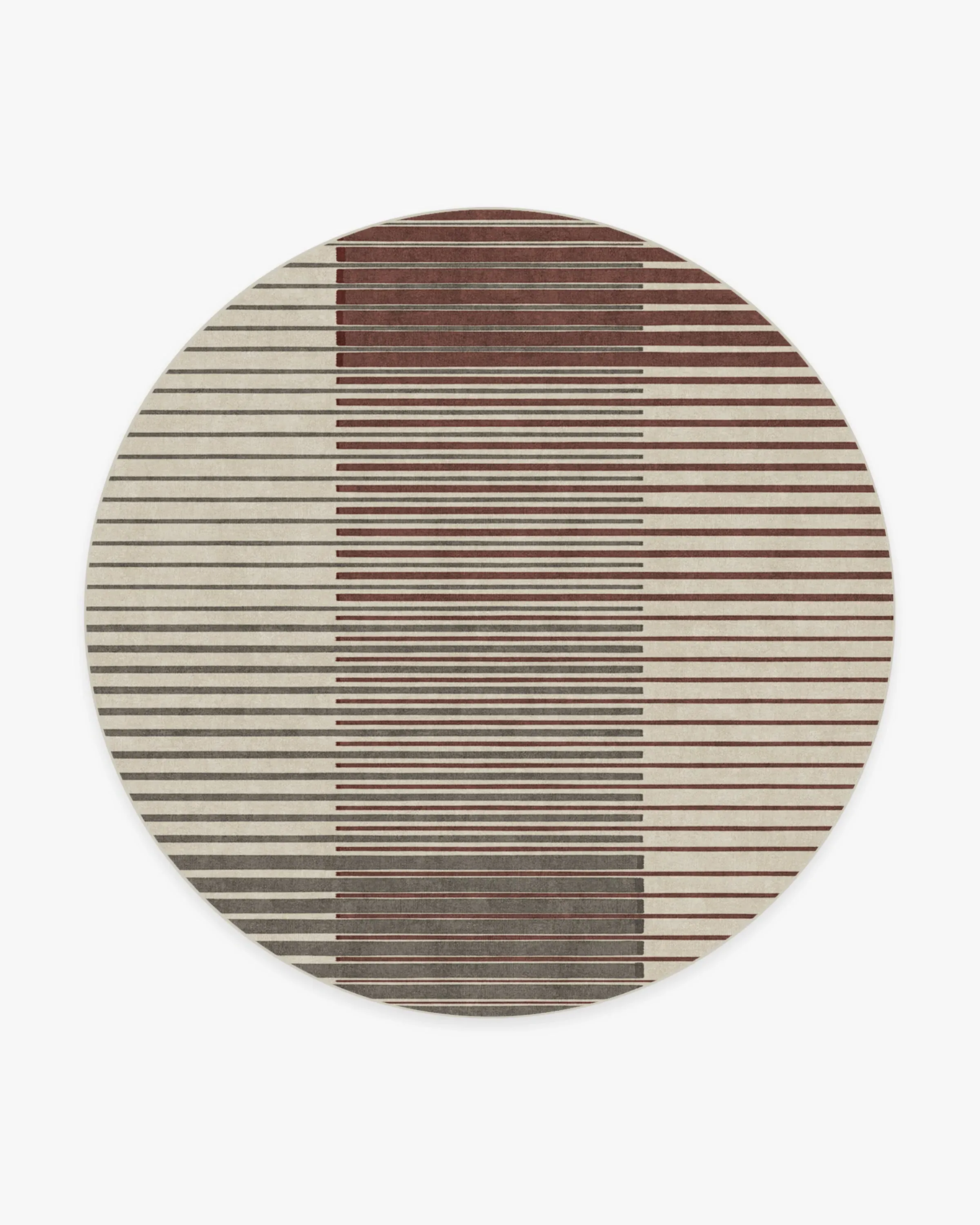 Round Area Rug Machine Washable - Neutral