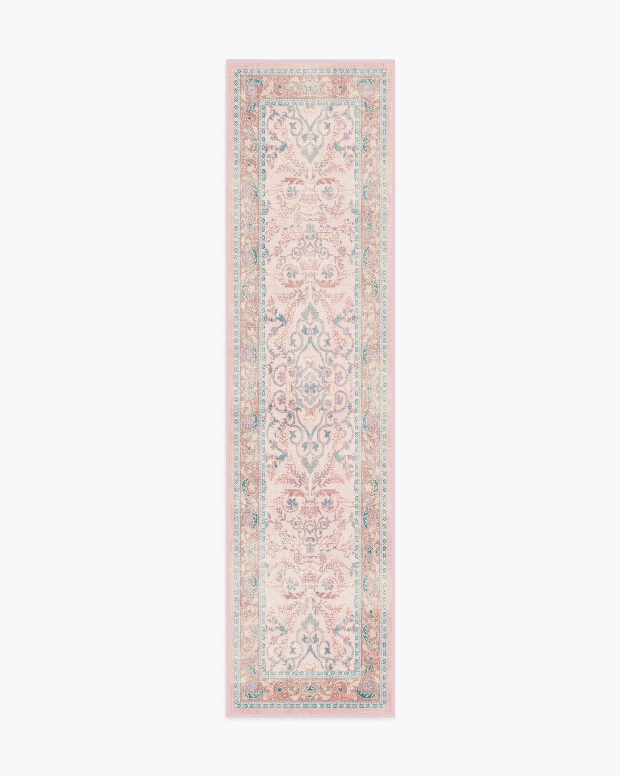 Round Area Rug Machine Washable - Pink