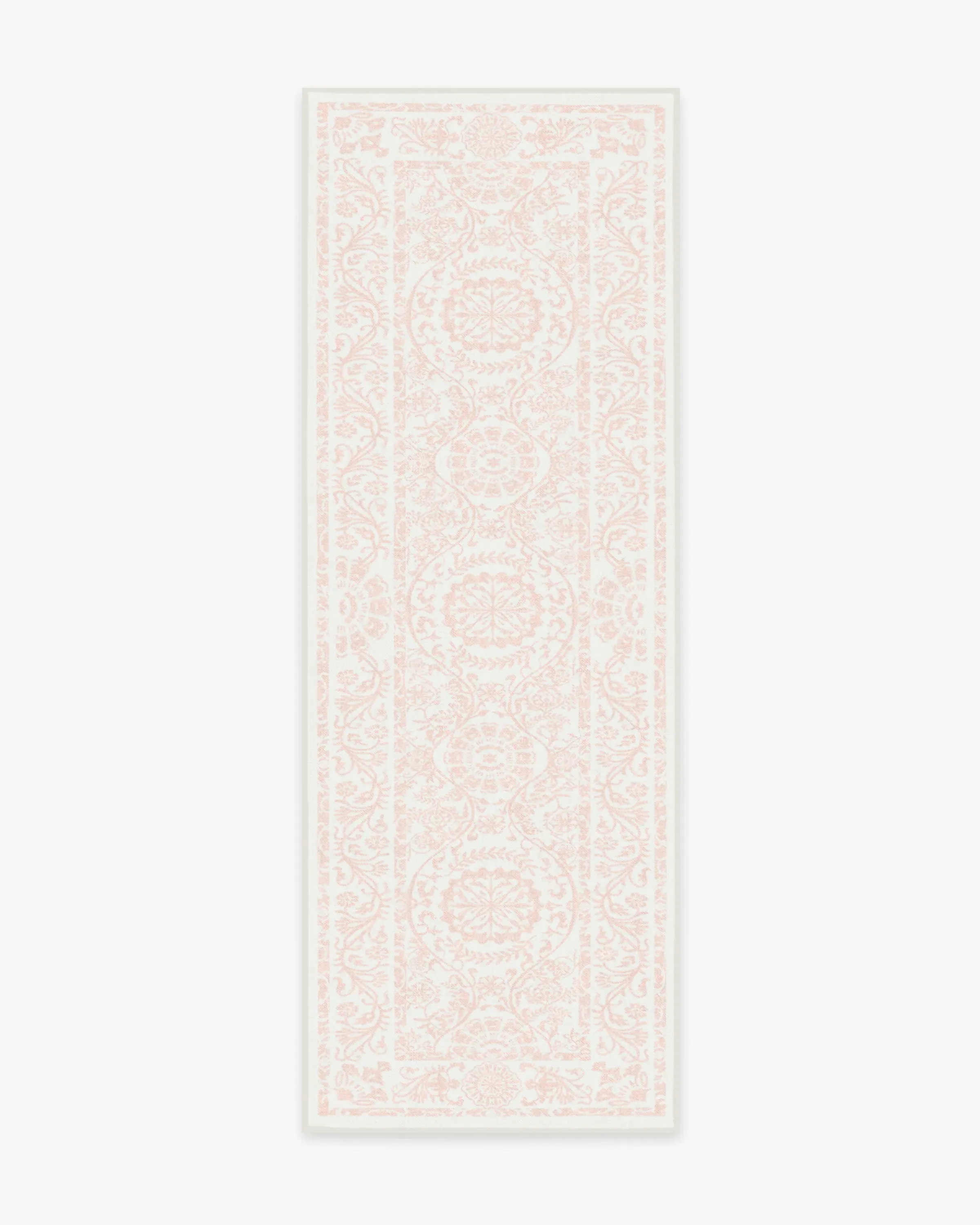 Round Area Rug Machine Washable - Pink, Chenille