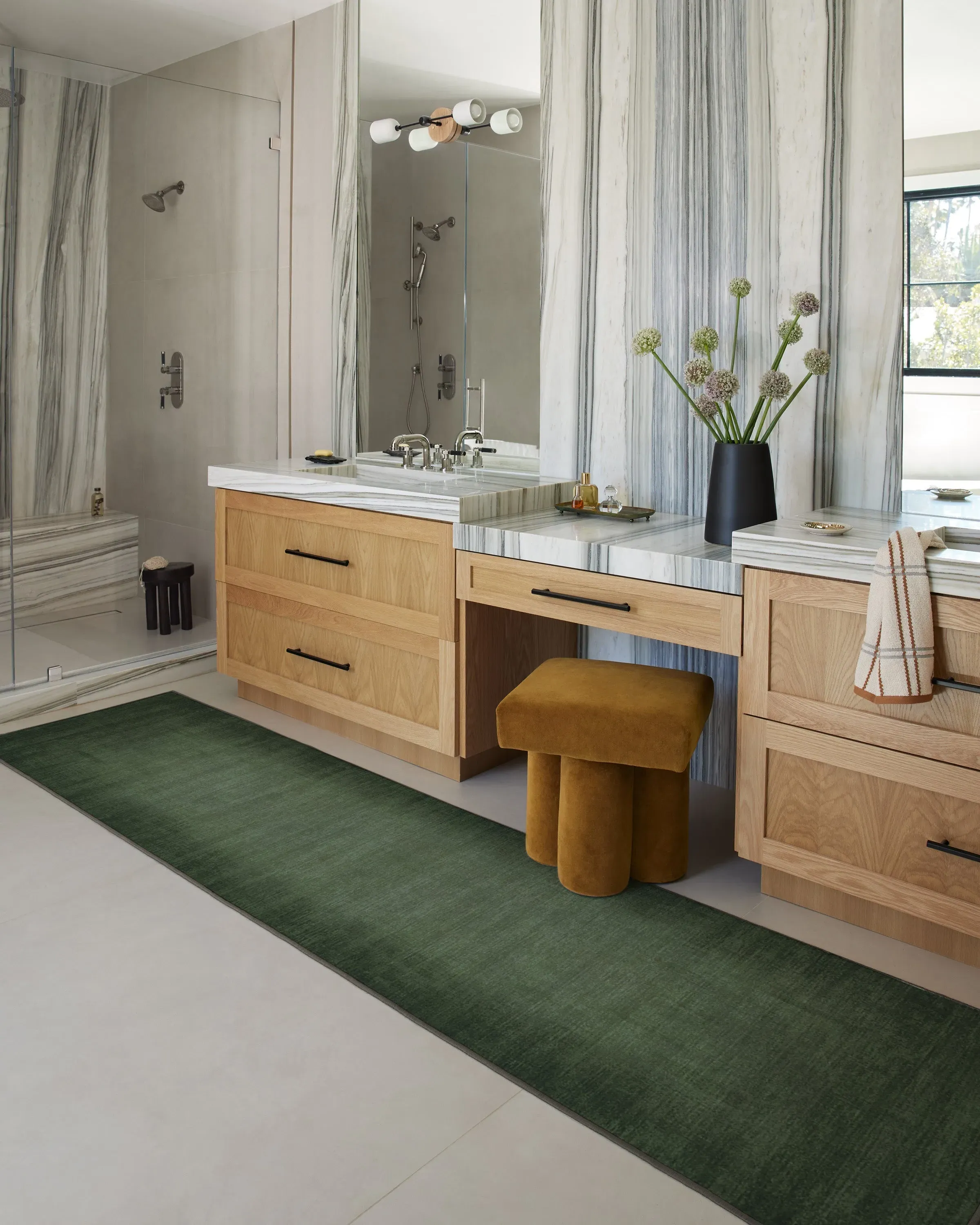 Round Area Rug Machine Washable - Sage, Flatwoven