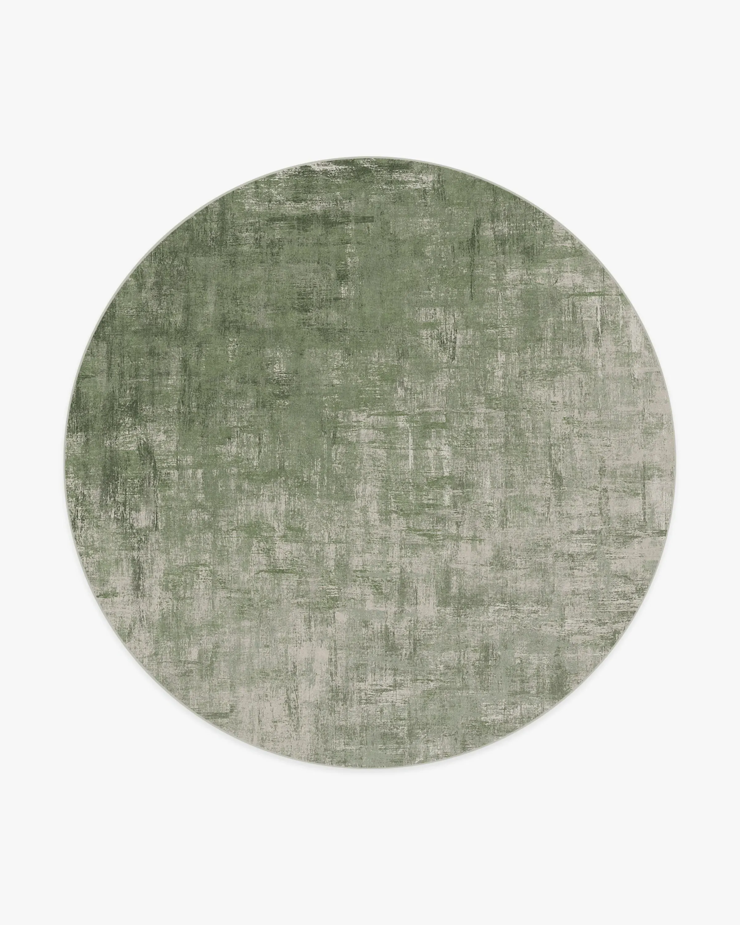 Round Area Rug Machine Washable - Sage Green