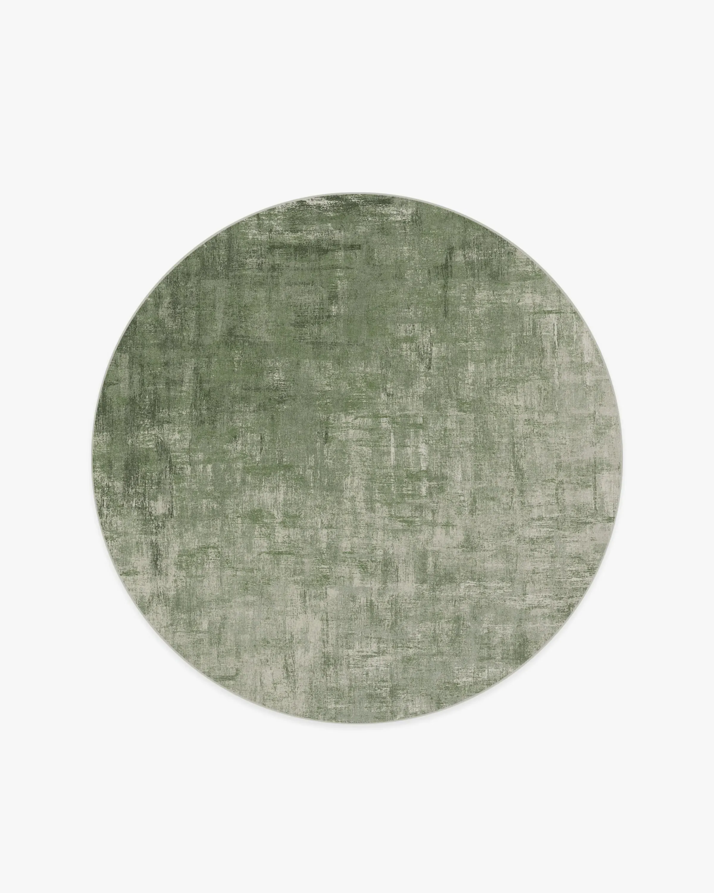 Round Area Rug Machine Washable - Sage Green