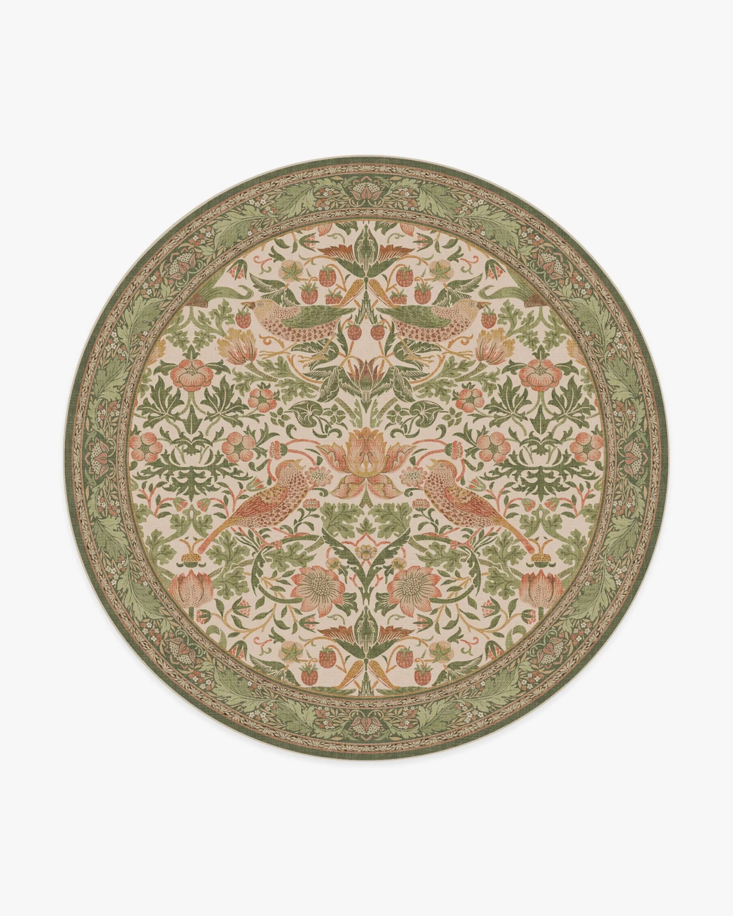 Round Area Rug Machine Washable - Sage & Rose