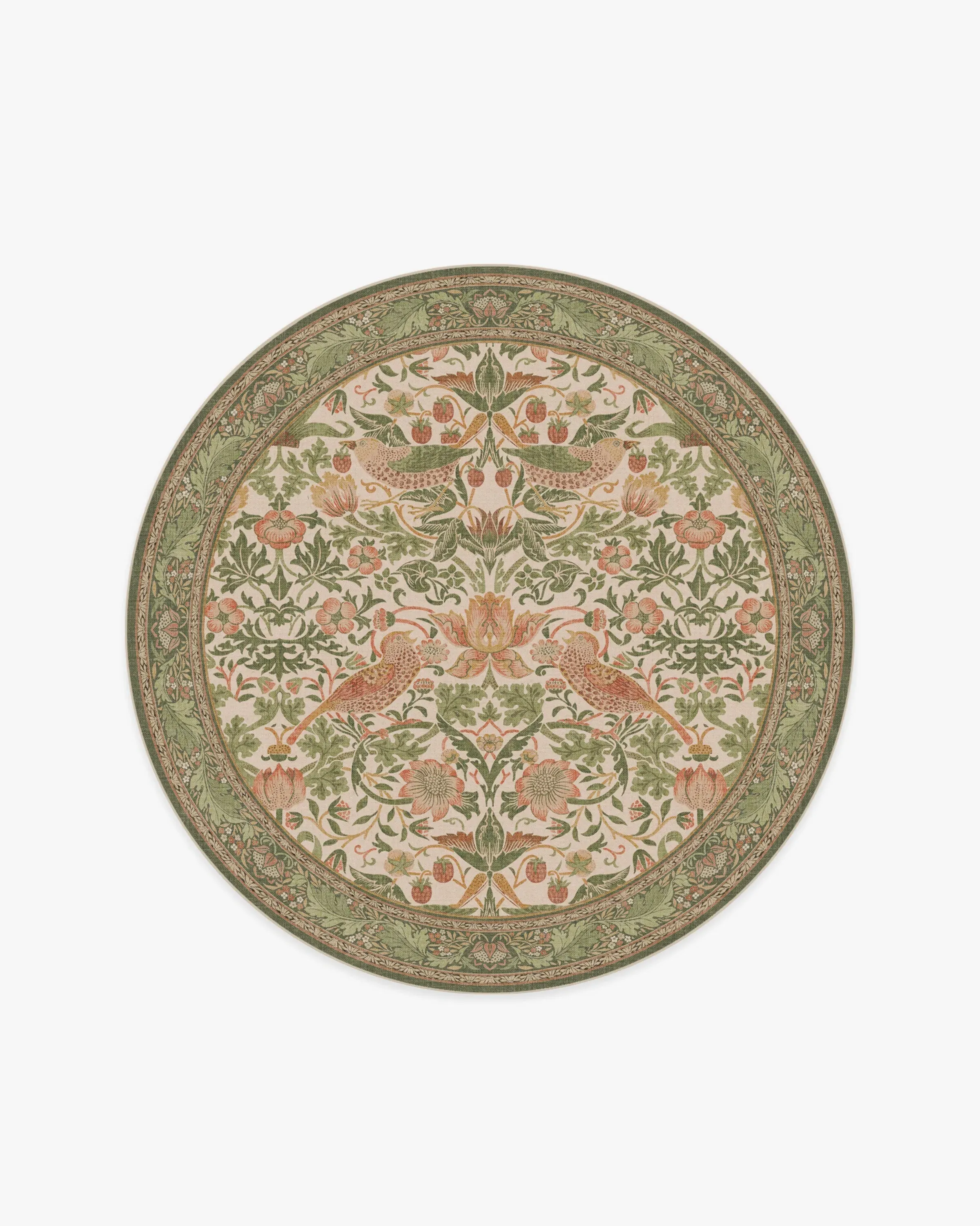 Round Area Rug Machine Washable - Sage & Rose