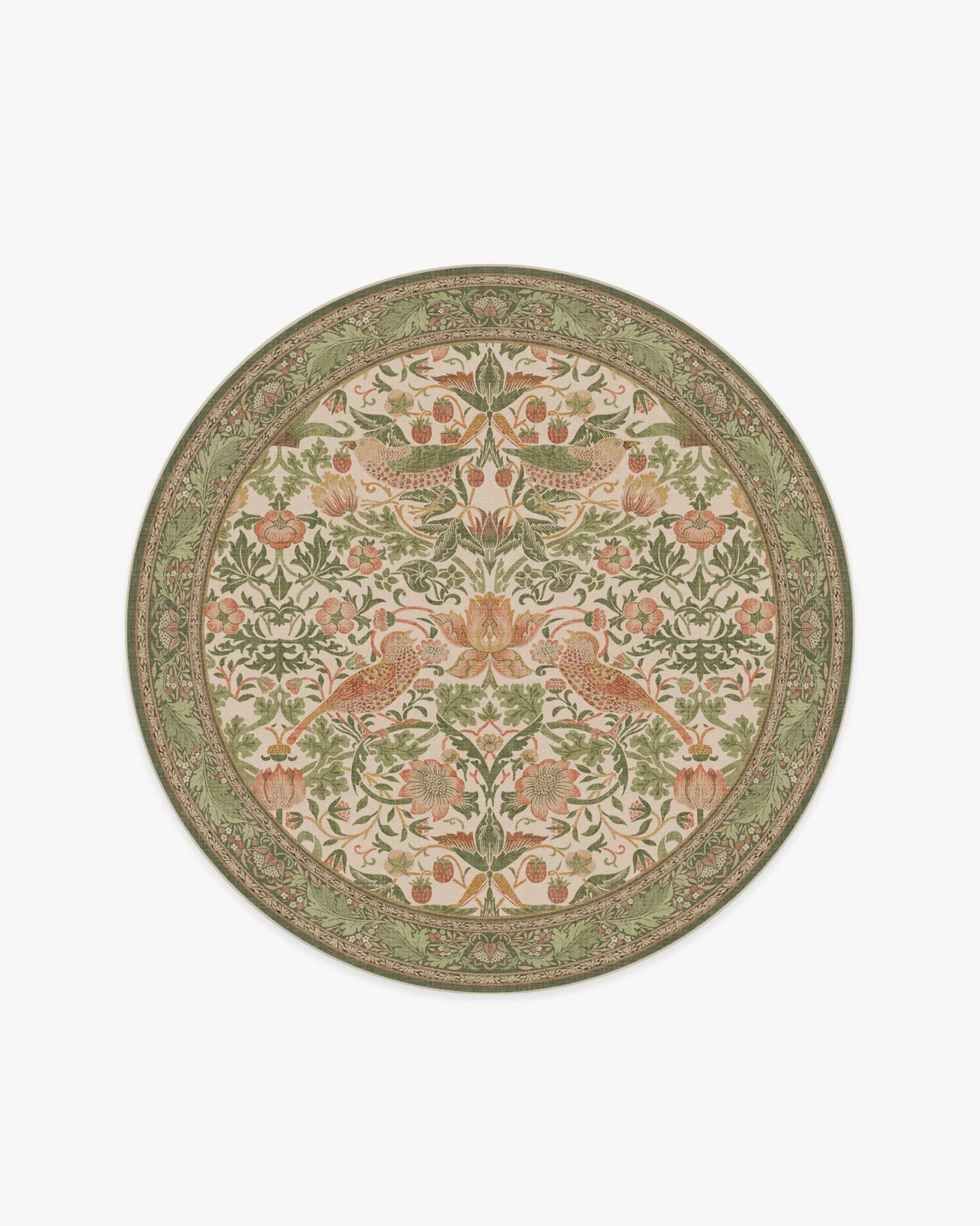 Round Area Rug Machine Washable - Sage & Rose