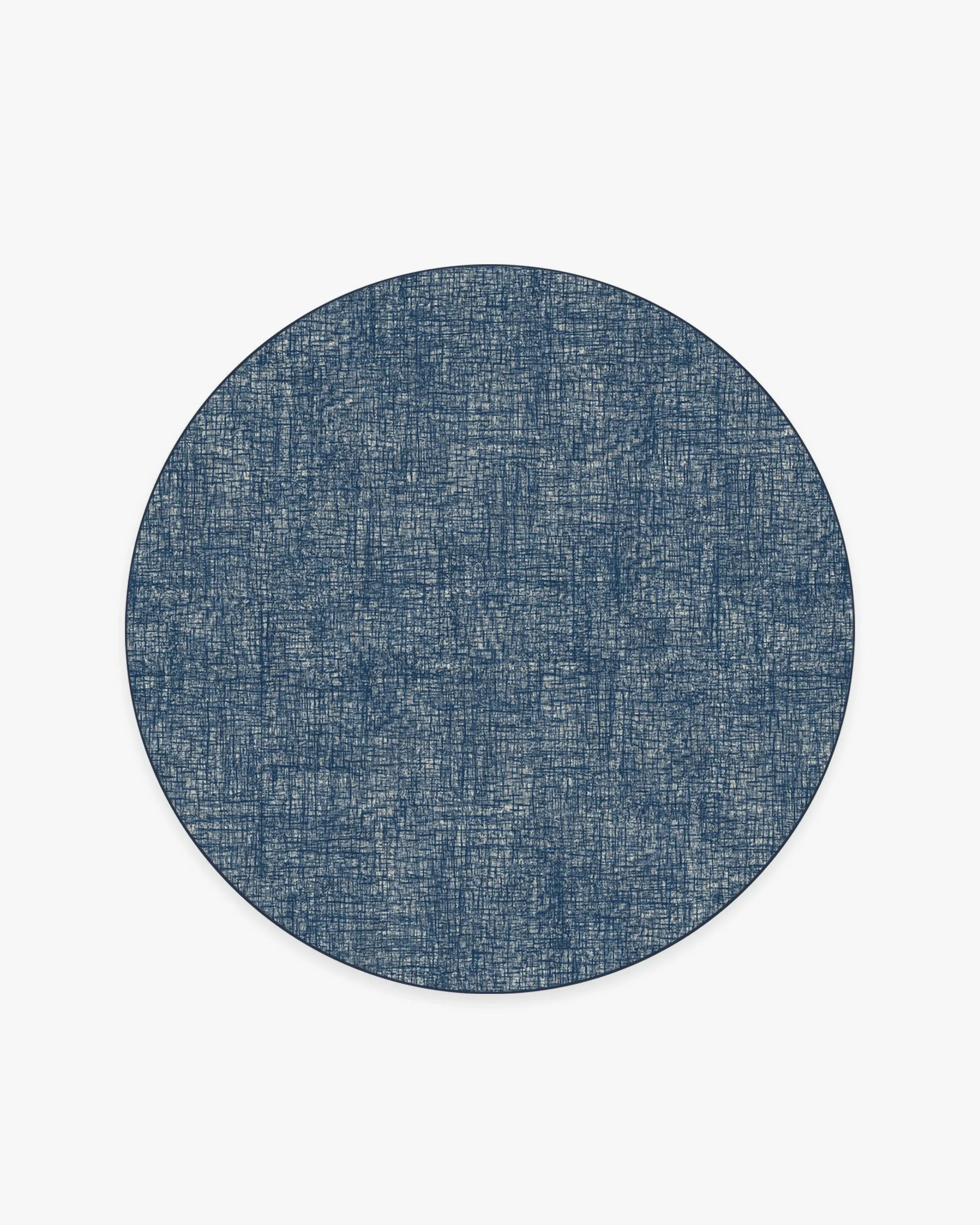 Round Area Rug Machine Washable - Sapphire