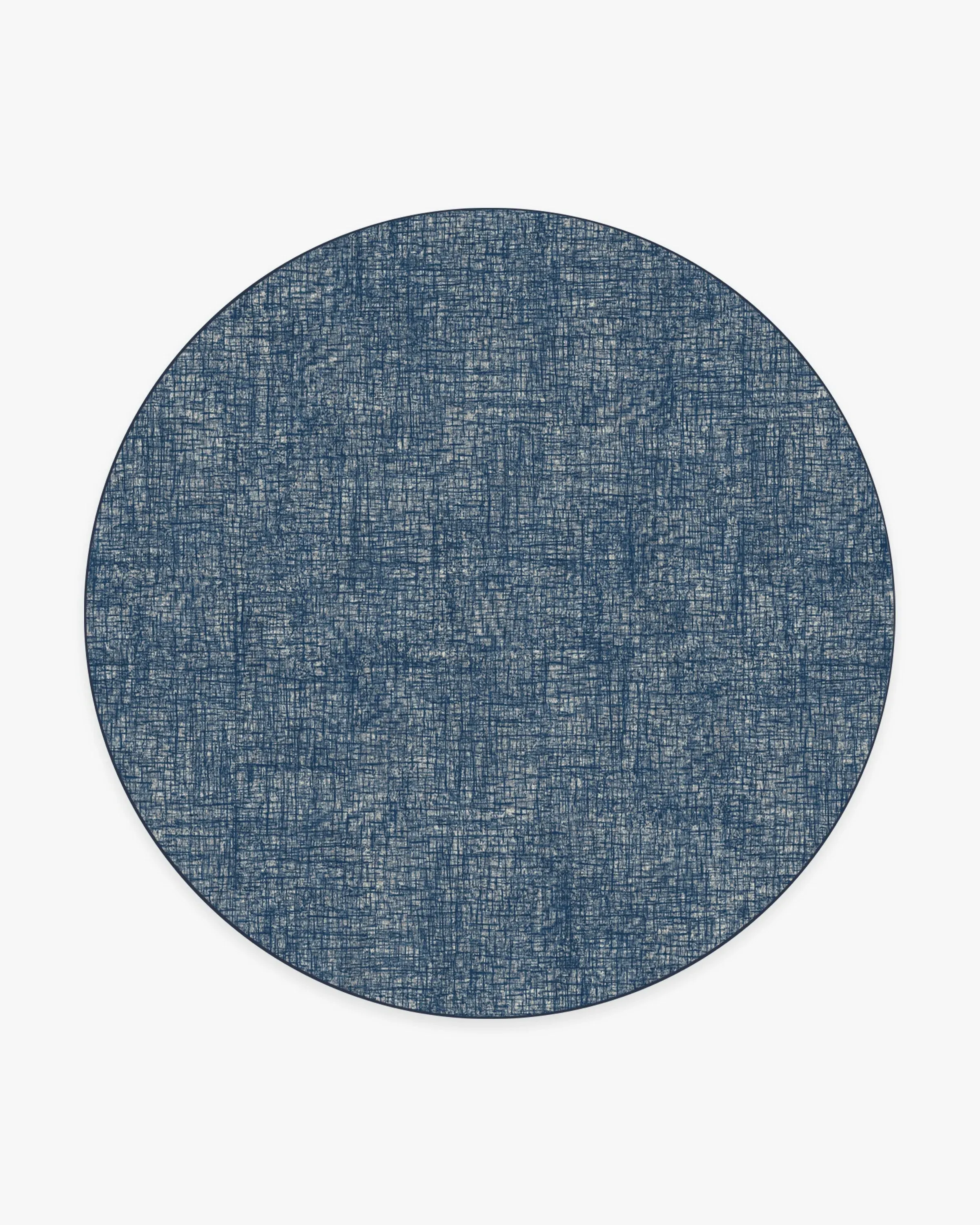 Round Area Rug Machine Washable - Sapphire