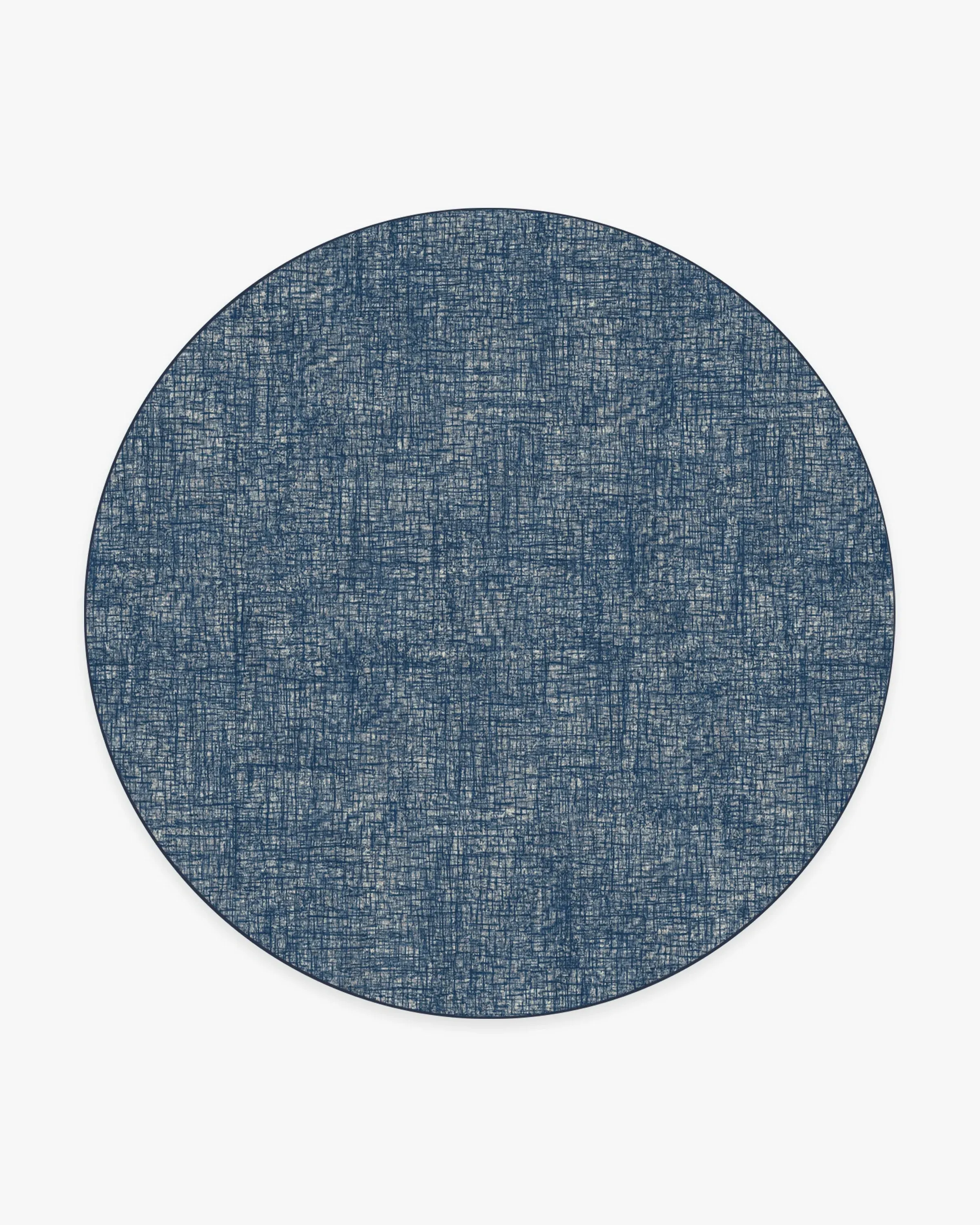 Round Area Rug Machine Washable - Sapphire