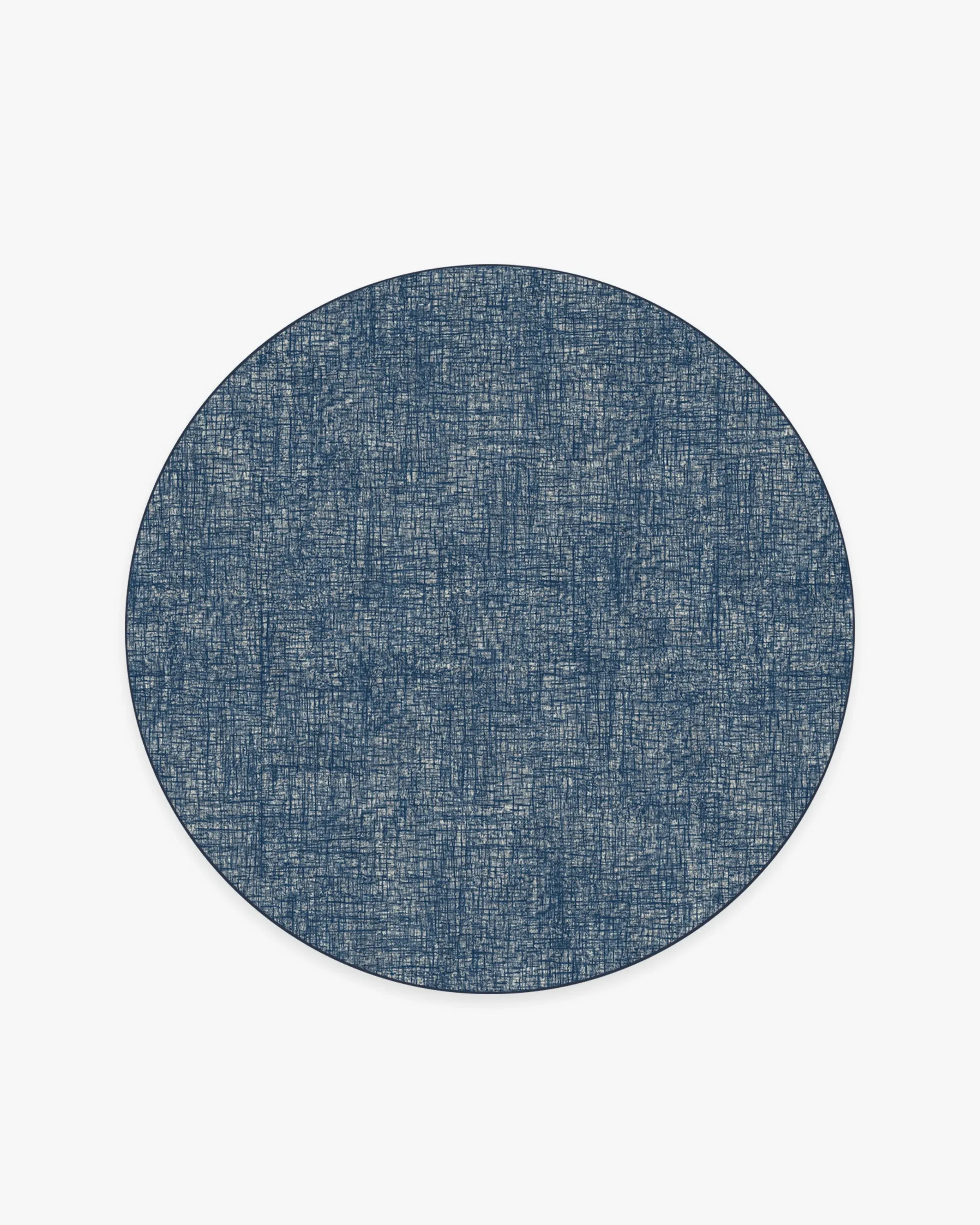 Round Area Rug Machine Washable - Sapphire