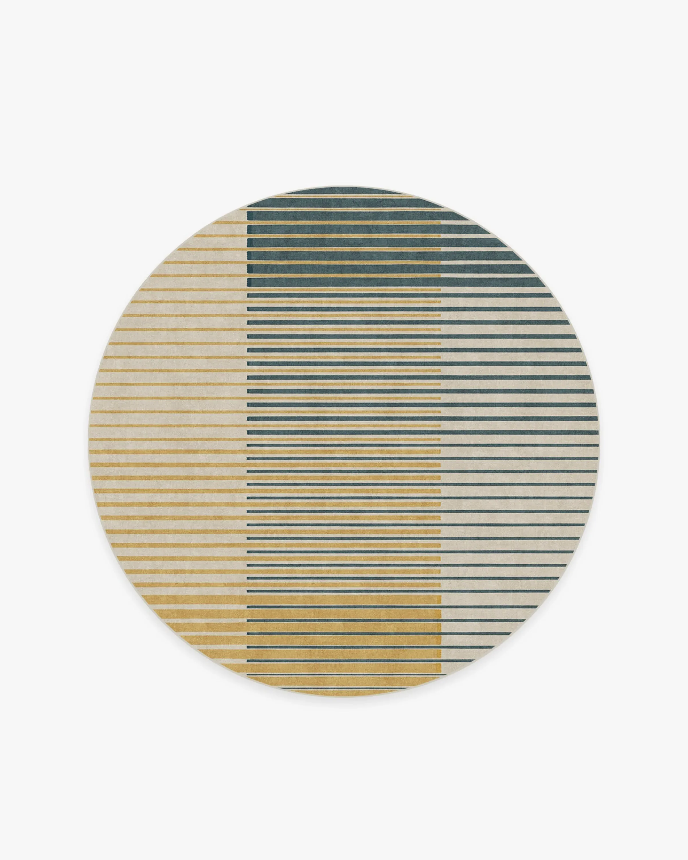 Round Area Rug Machine Washable - Teal