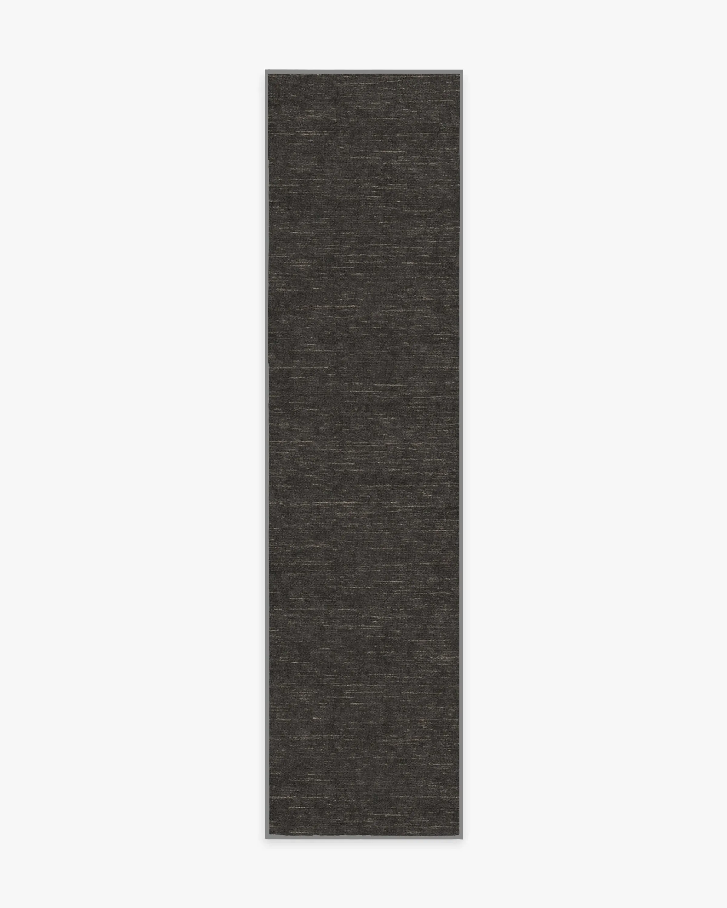 Round Machine Washable Area Rug - Charcoal, Chenille