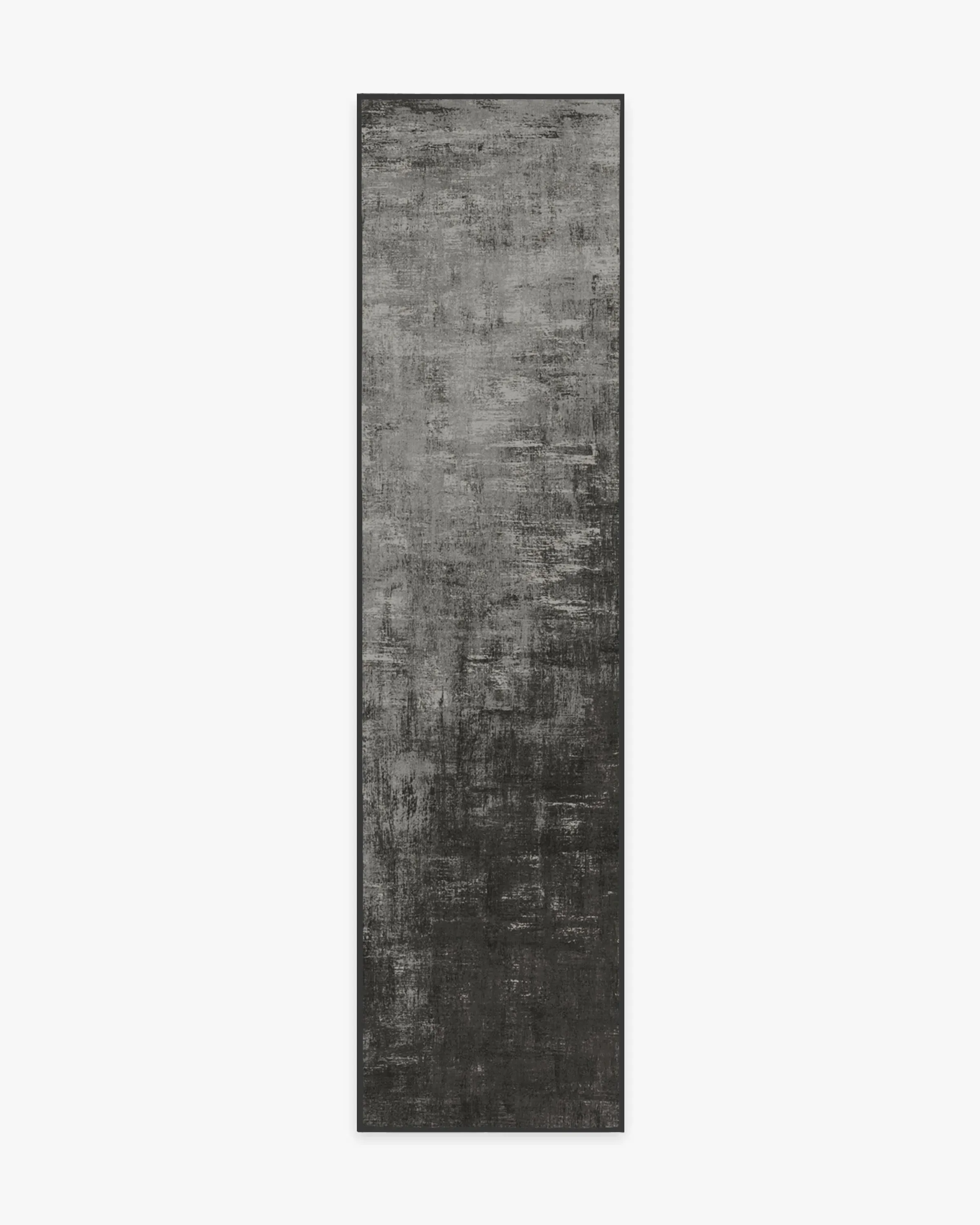 Round Machine Washable Area Rug - Grey