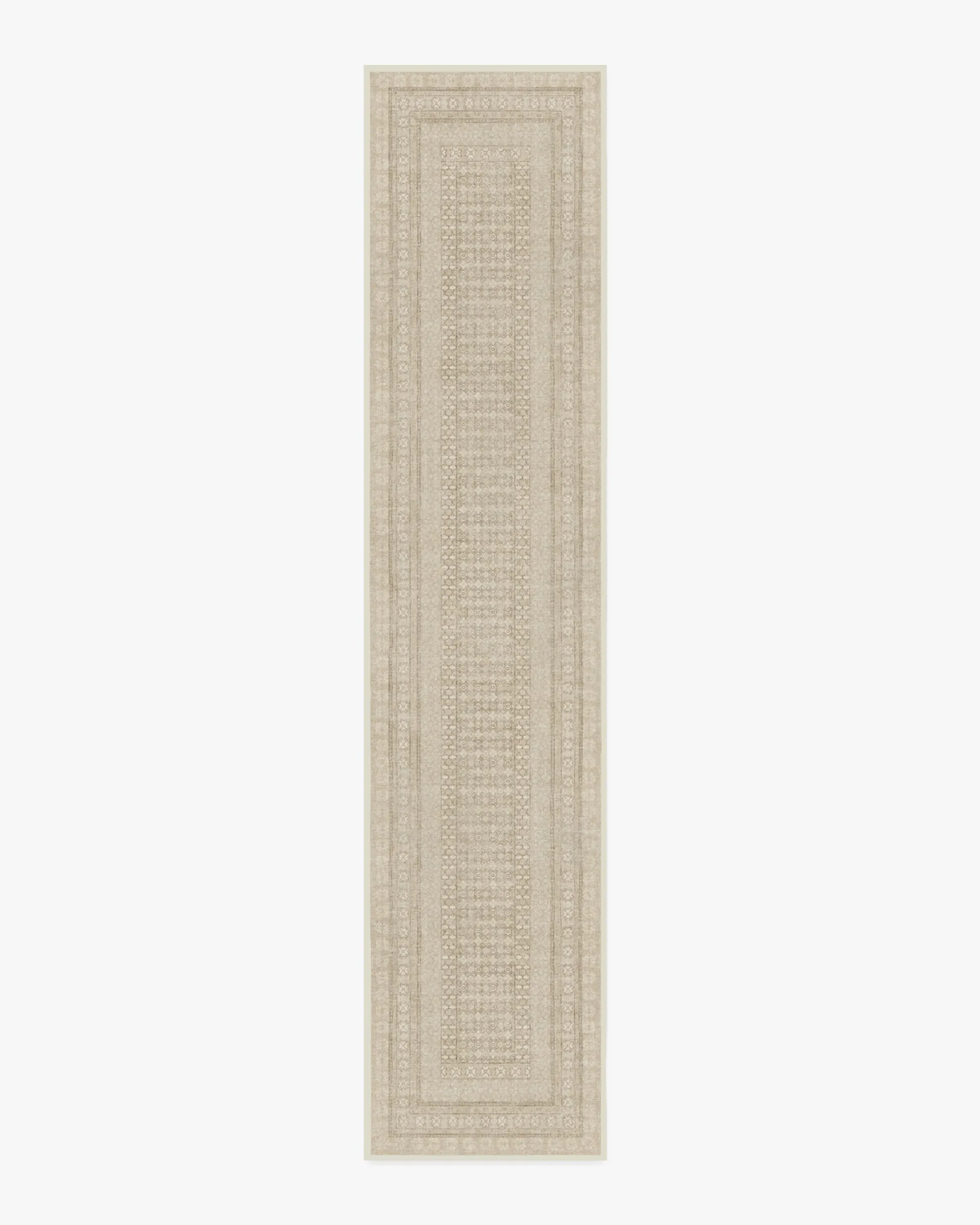 Runner Area Rug Machine Washable - Beige, Ivory