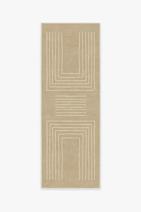Runner Area Rug Machine Washable - Beige
