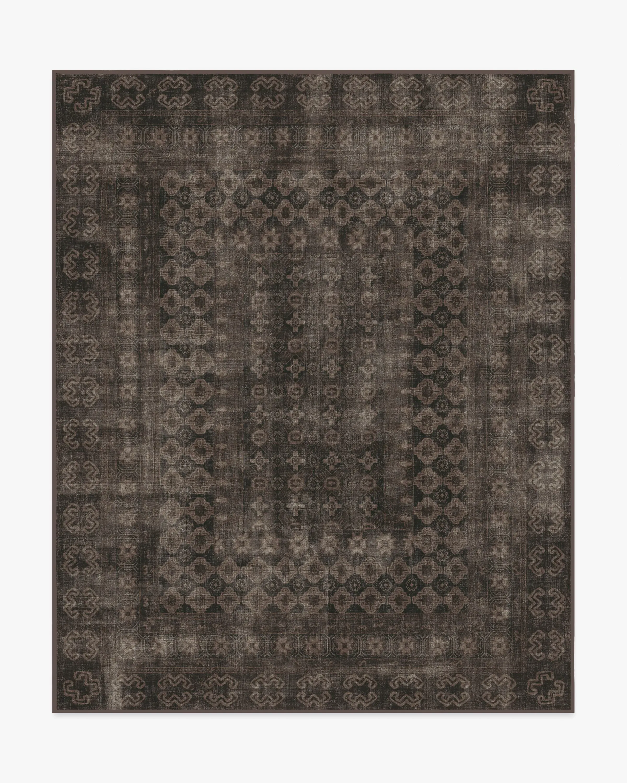 Runner Area Rug Machine Washable - Black