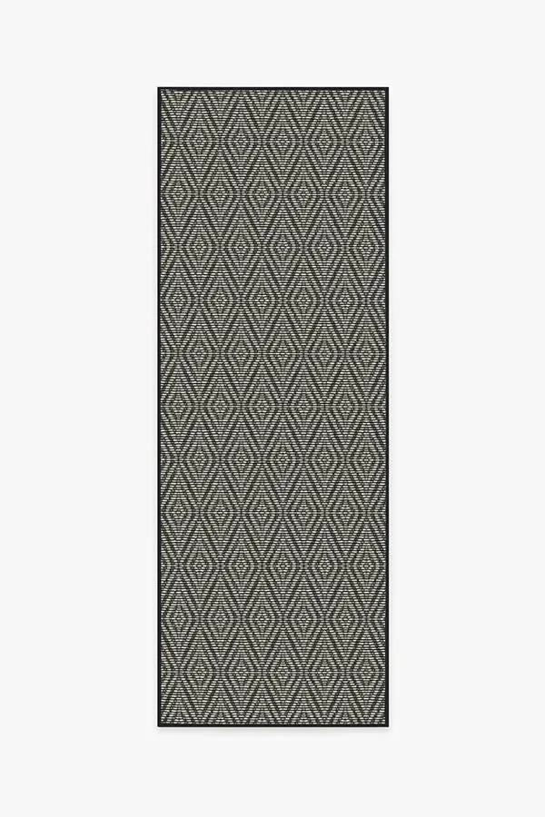 Runner Area Rug Machine Washable - Black