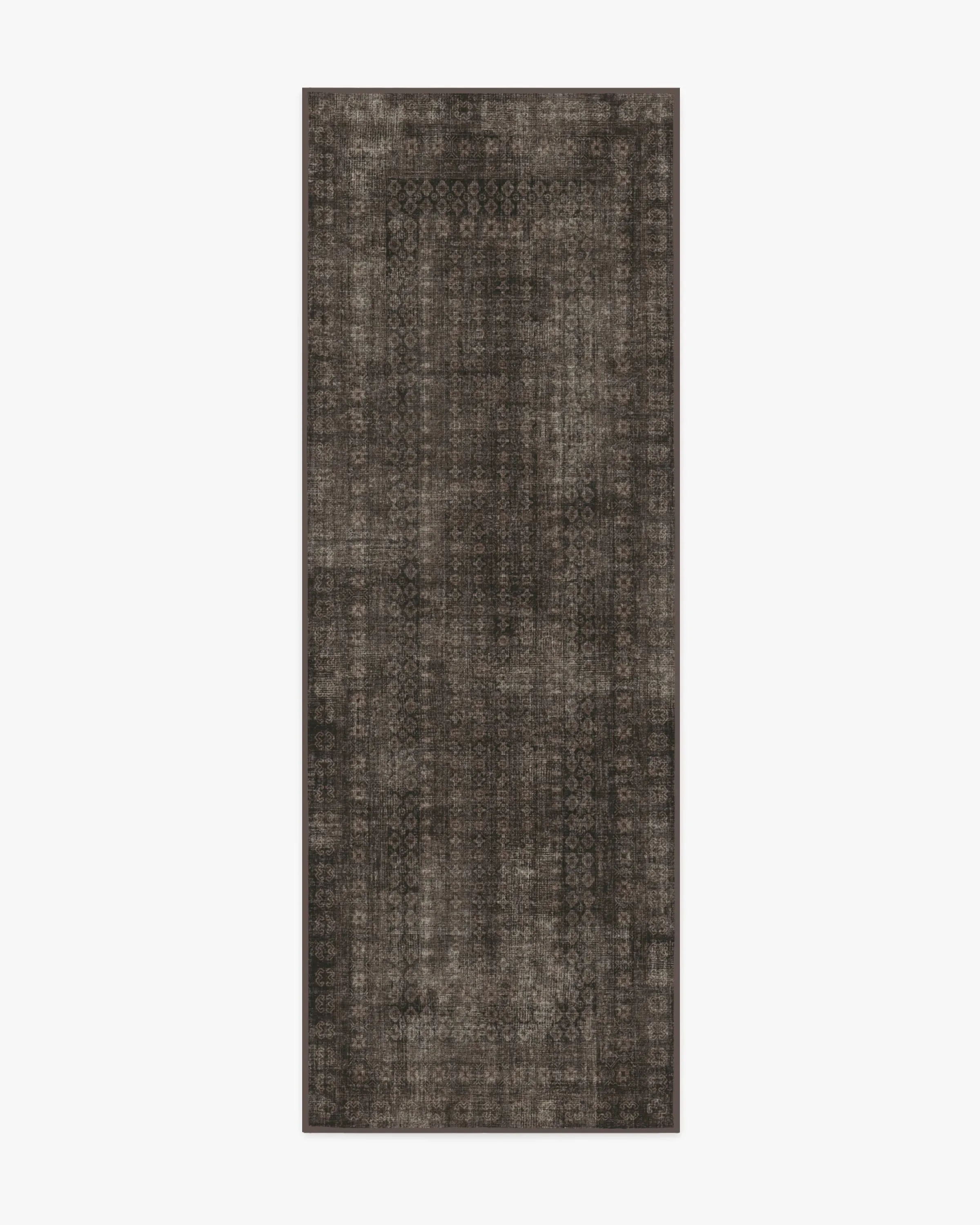 Runner Area Rug Machine Washable - Black