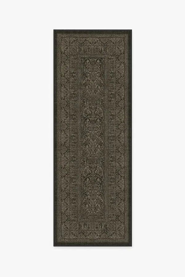 Runner Area Rug Machine Washable - Black