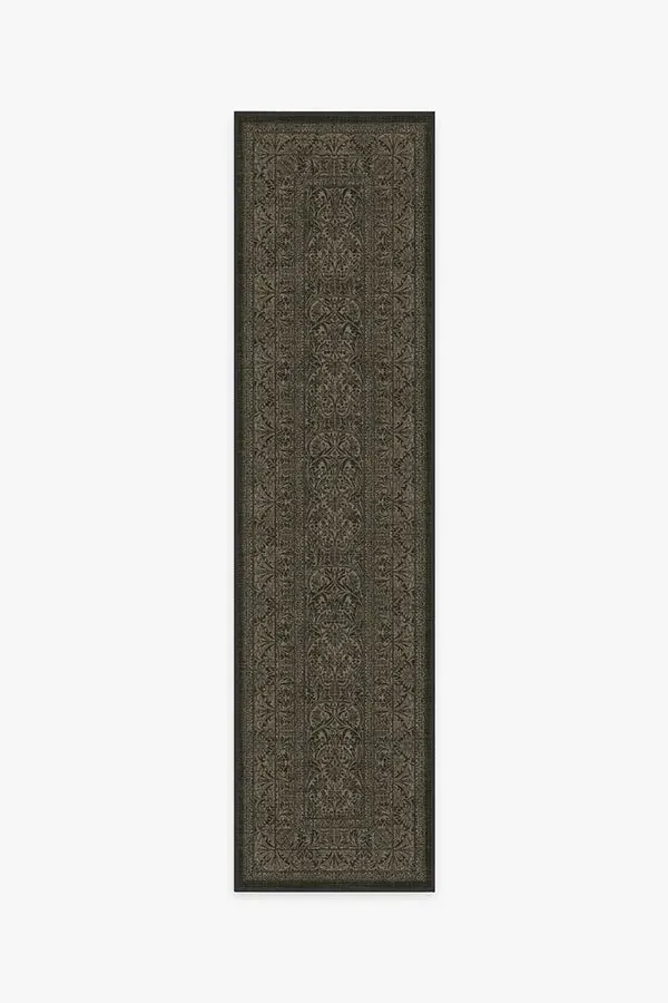 Runner Area Rug Machine Washable - Black