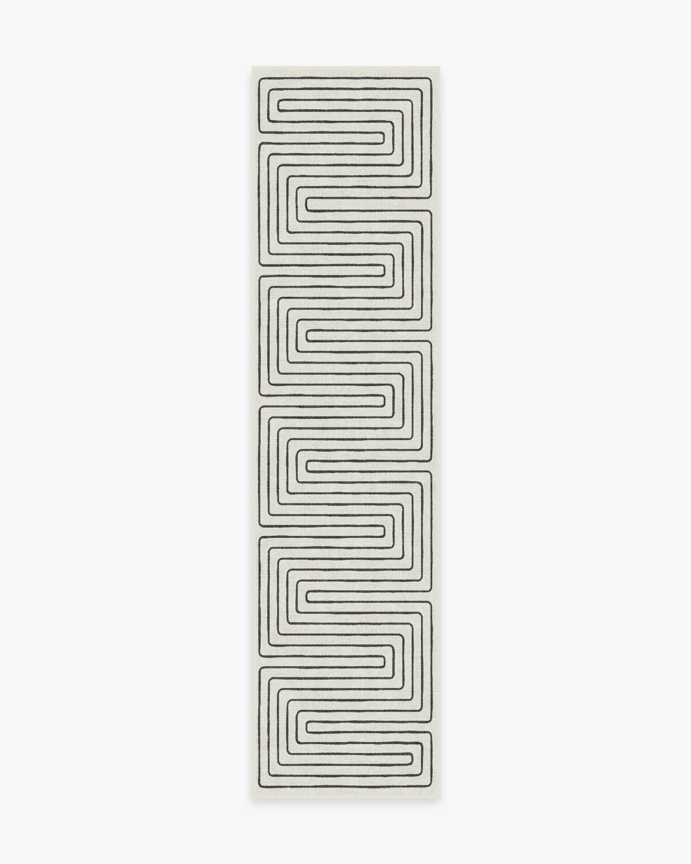 Runner Area Rug Machine Washable - Black