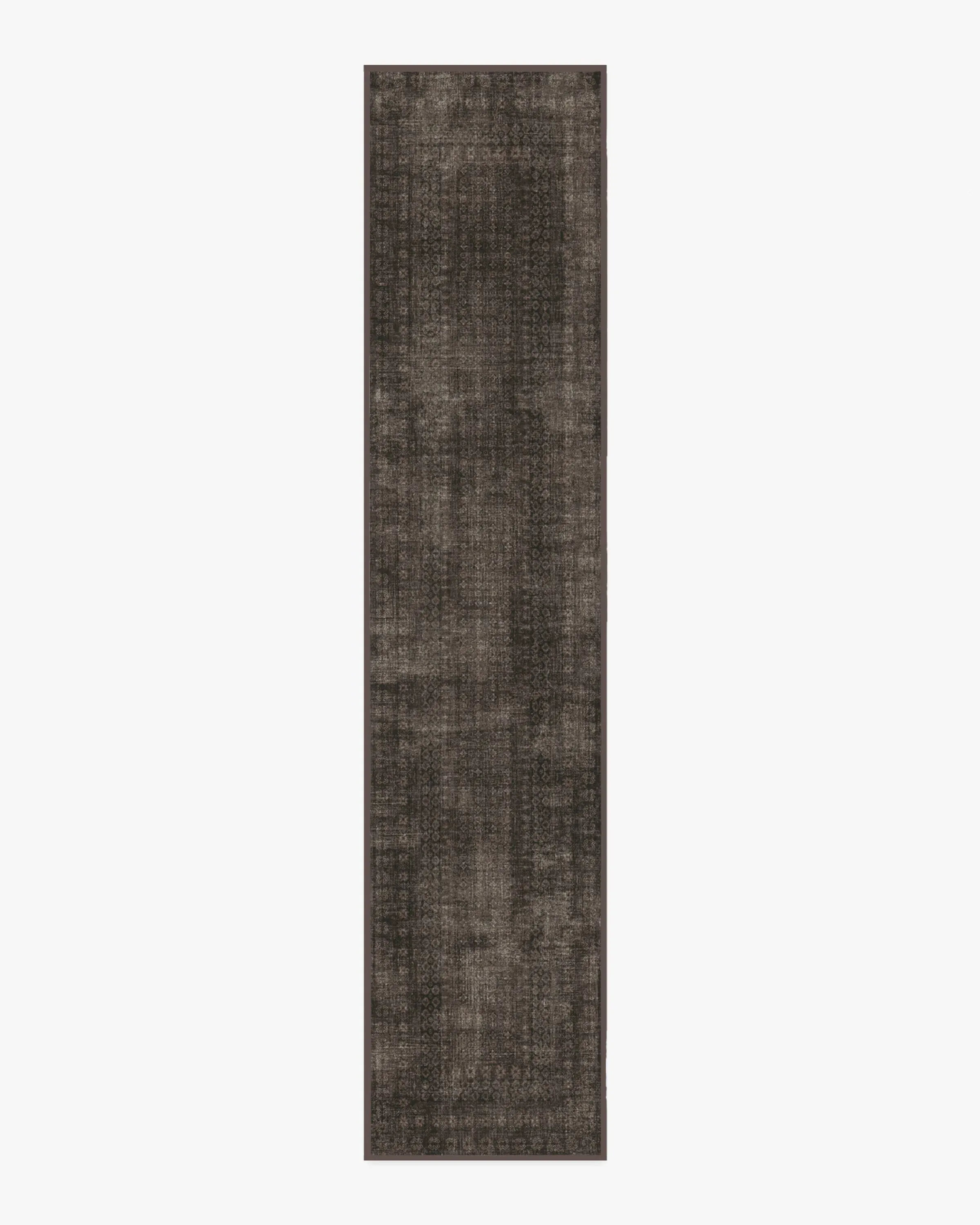 Runner Area Rug Machine Washable - Black