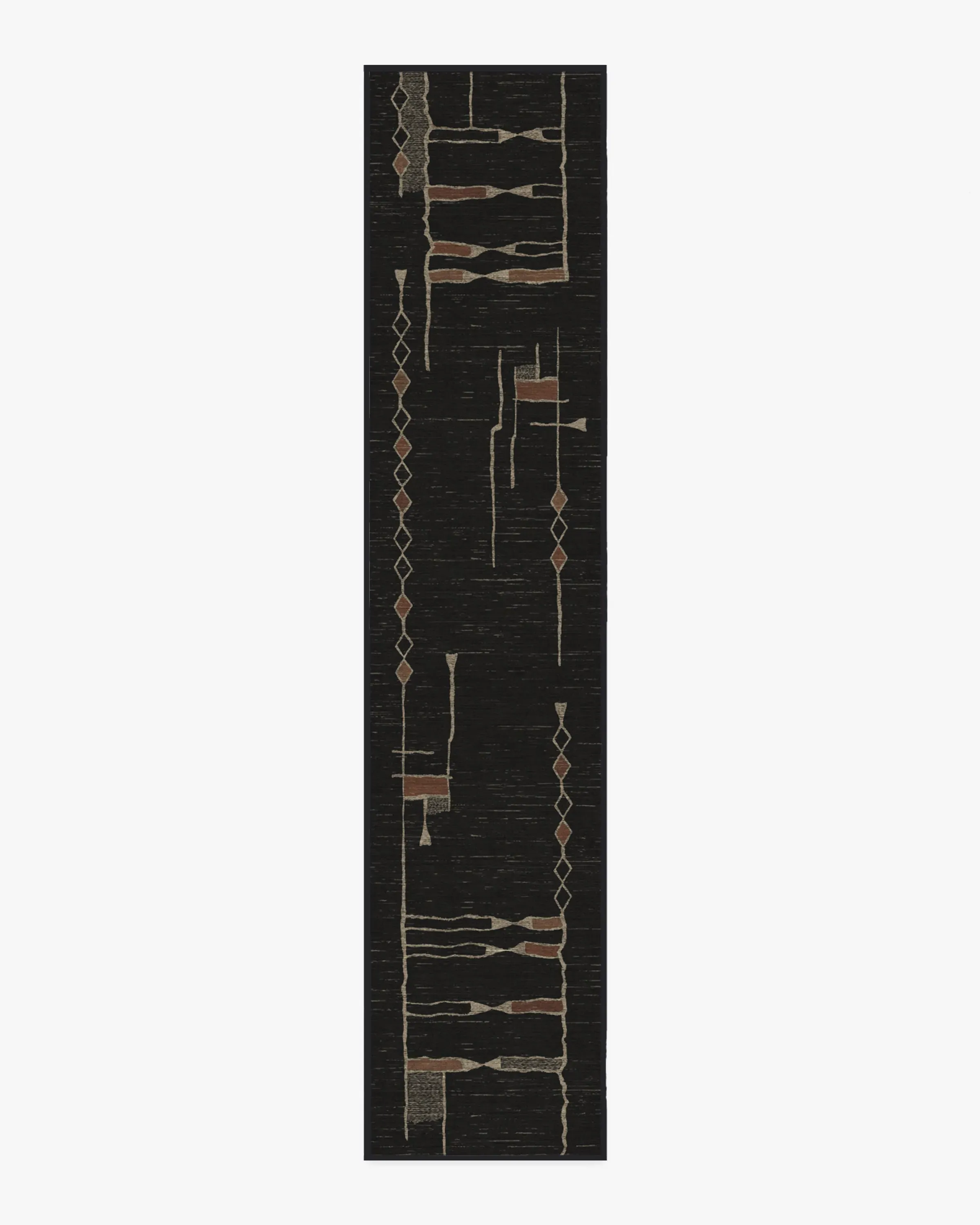 Runner Area Rug Machine Washable - Black