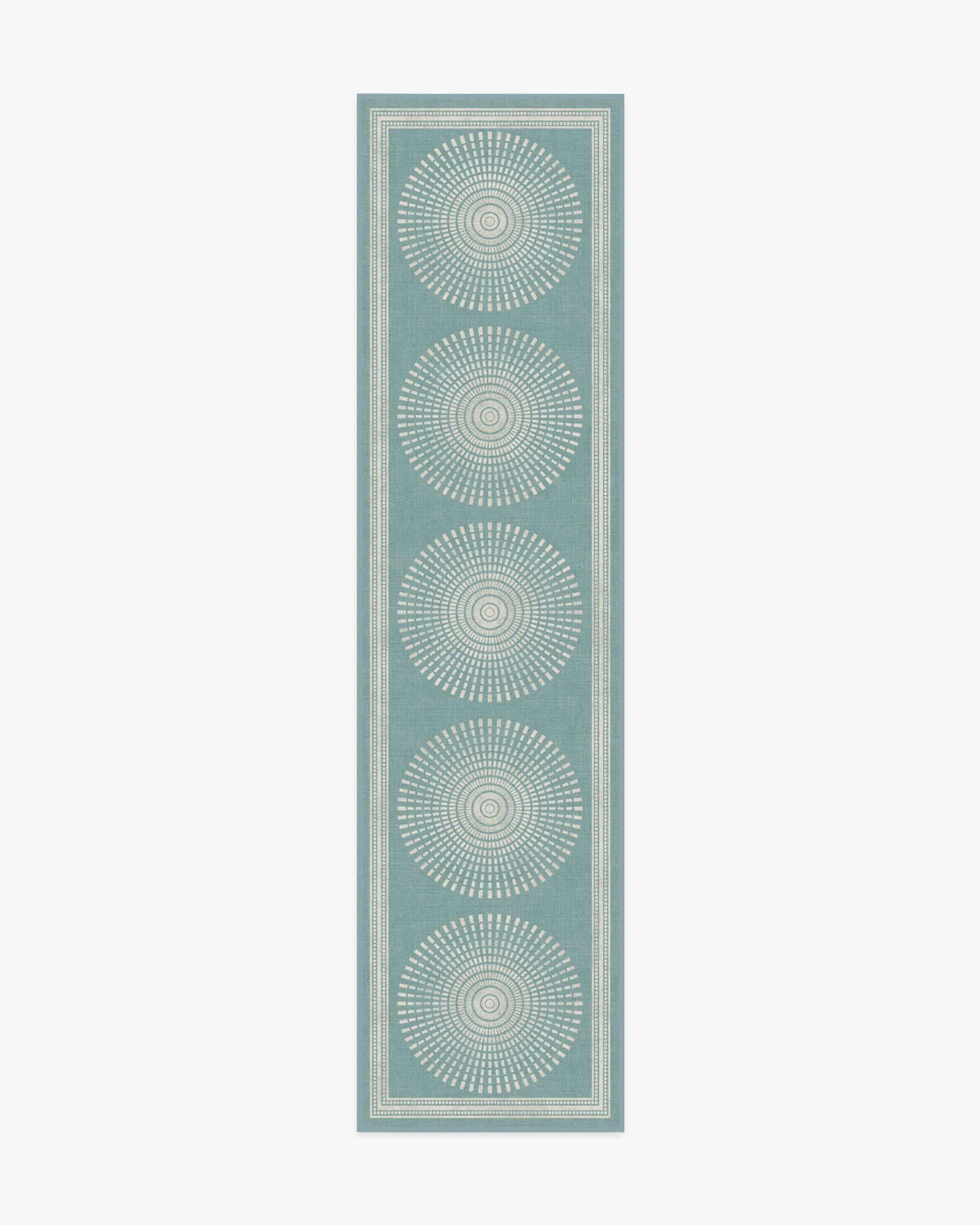 Runner Area Rug Machine Washable - Blue