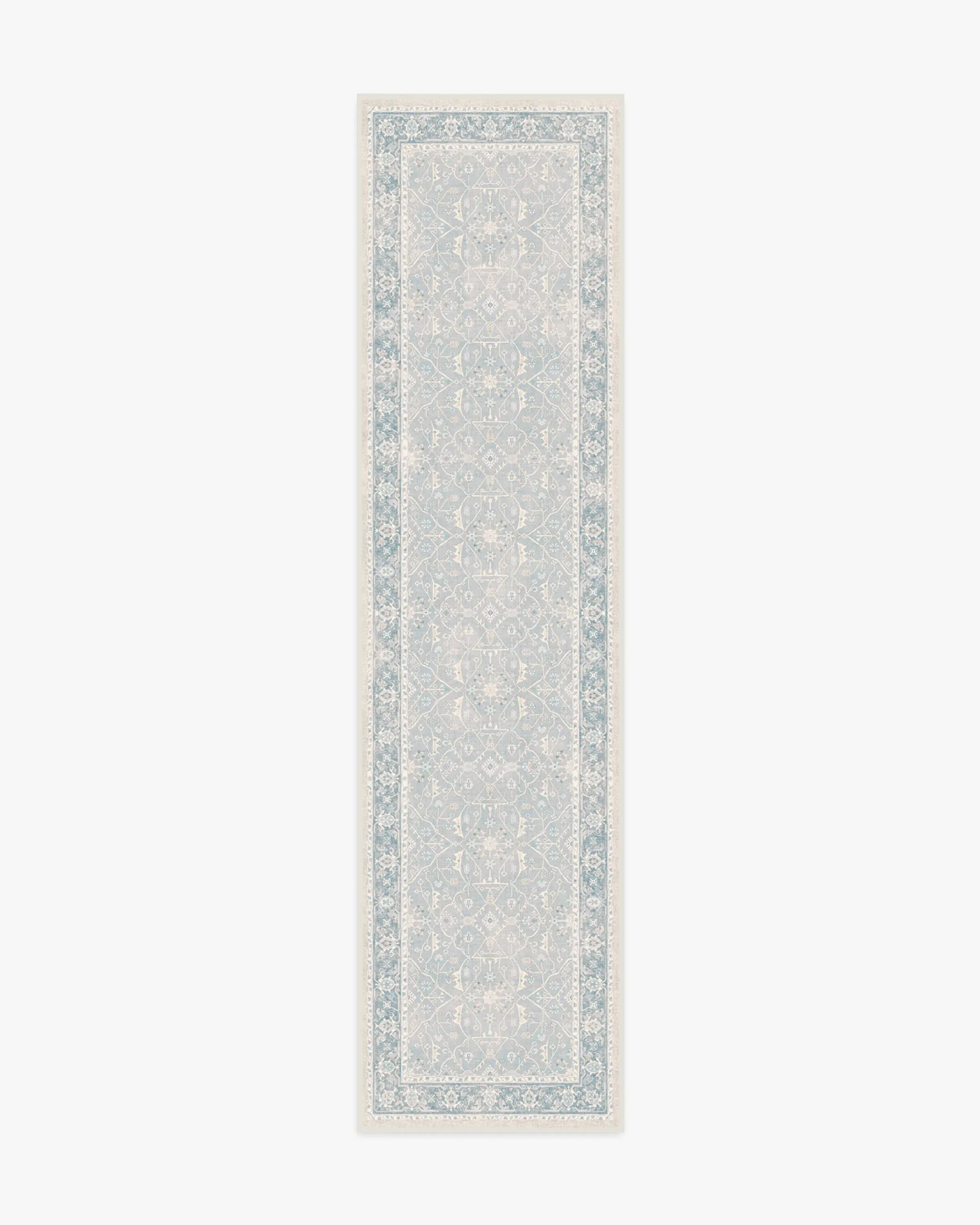 Runner Area Rug Machine Washable - Blue, Chenille