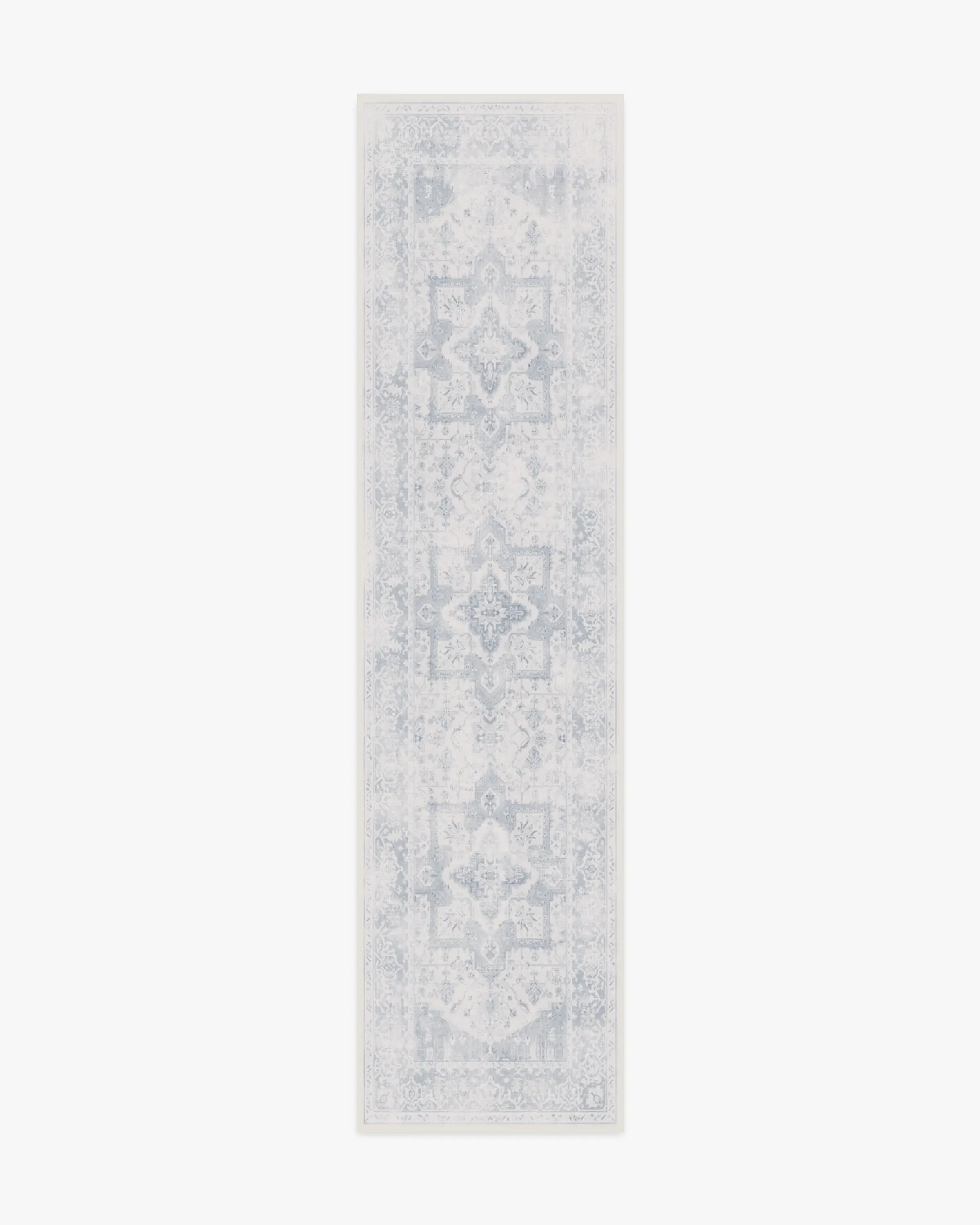 Runner Area Rug Machine Washable - Blue, Chenille