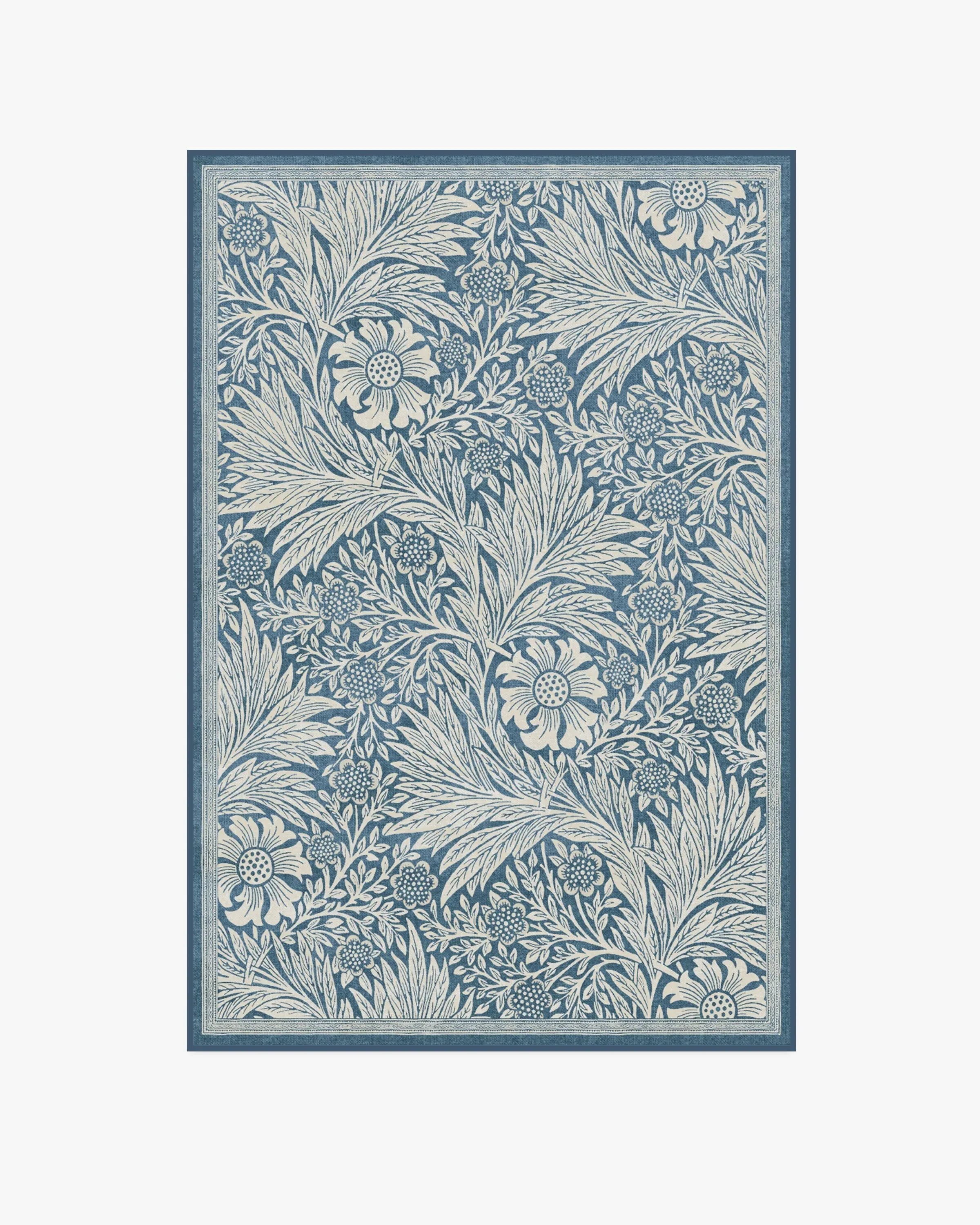 Runner Area Rug Machine Washable - Blue