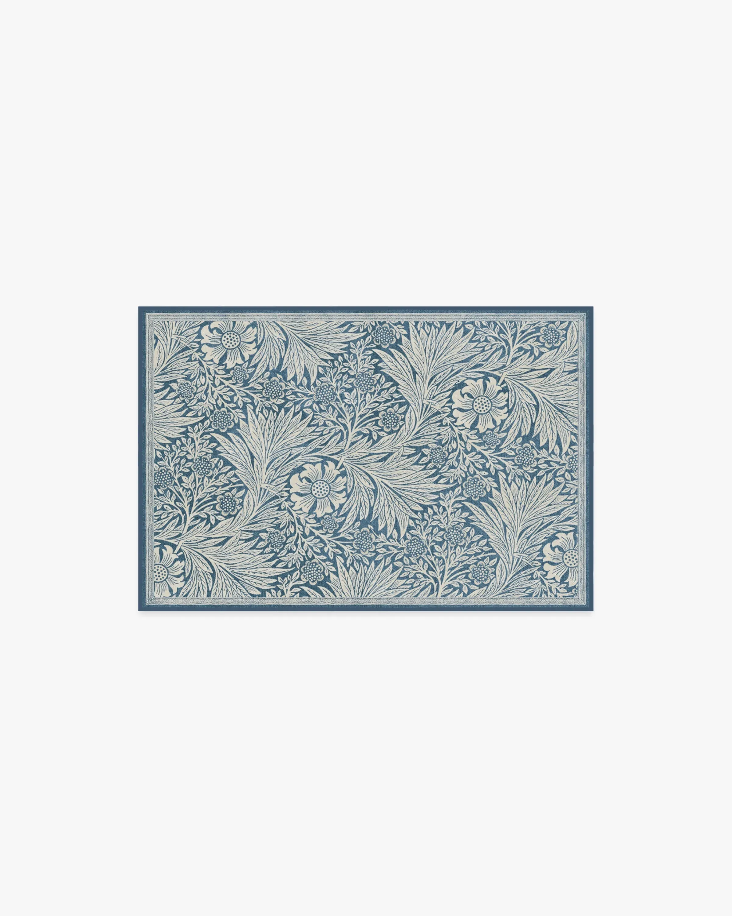 Runner Area Rug Machine Washable - Blue image
