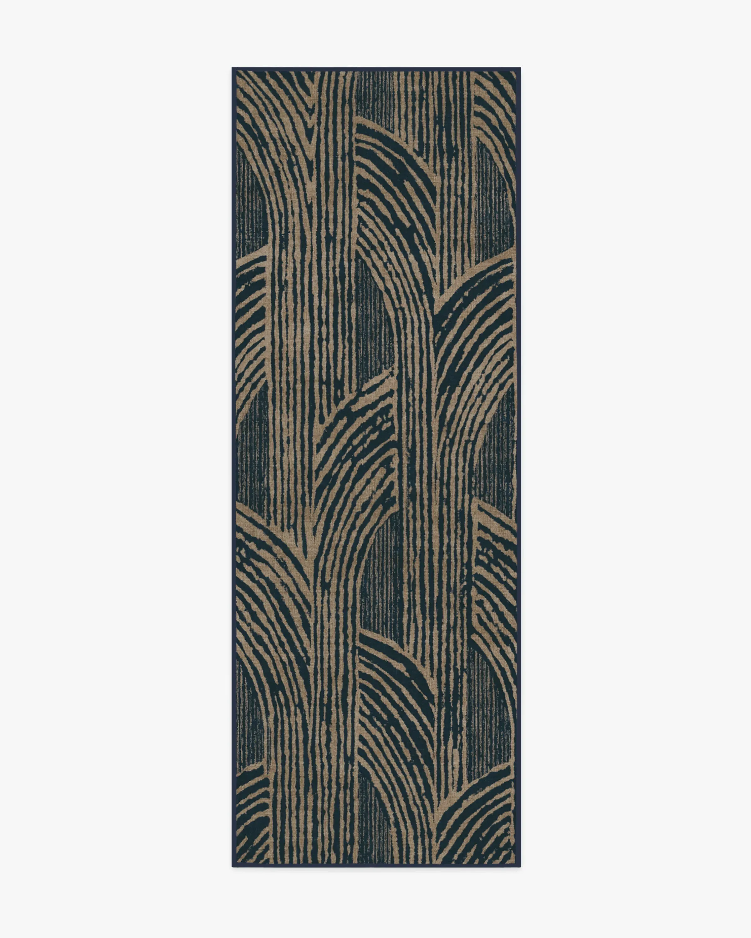 Runner Area Rug Machine Washable - Blue