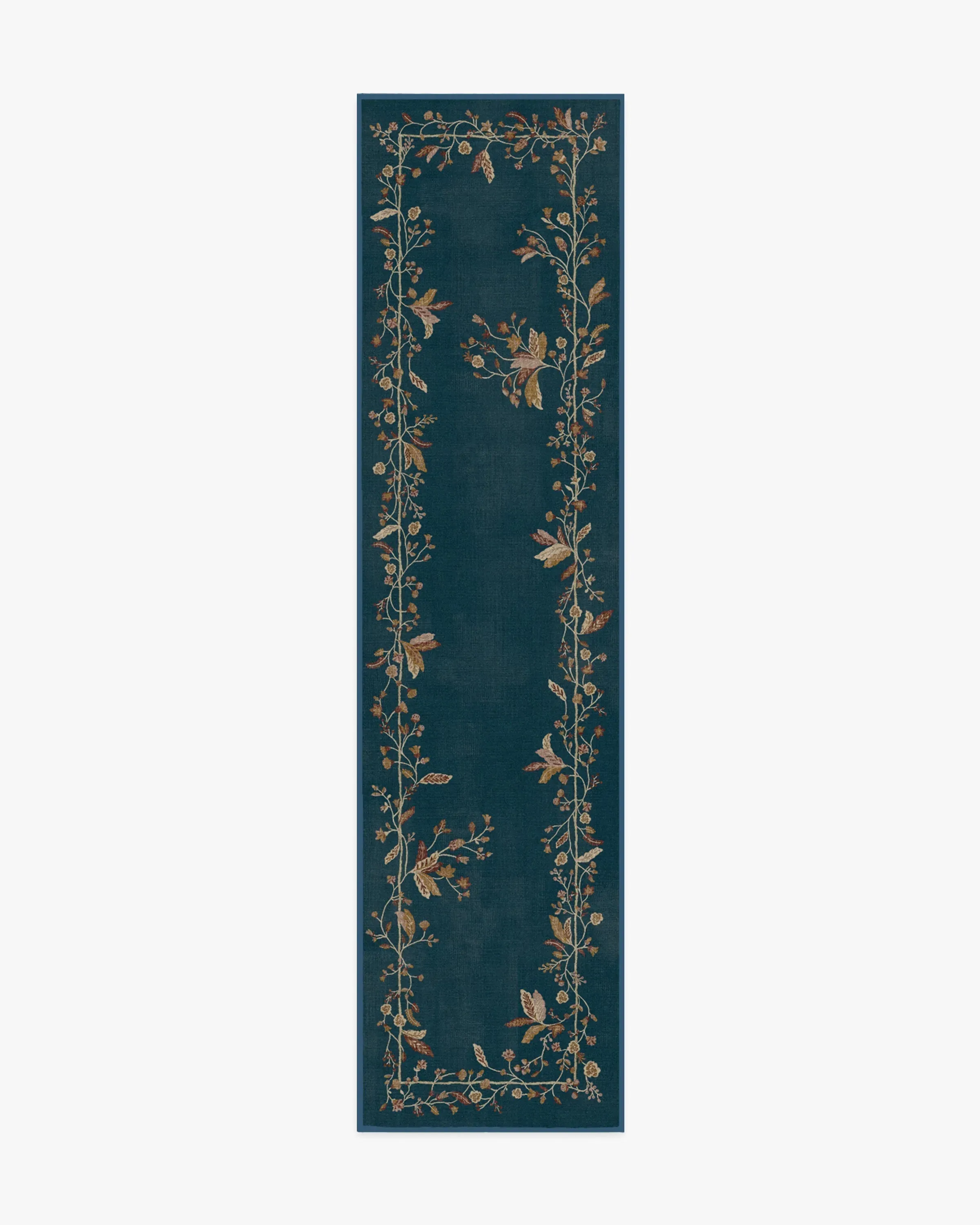 Runner Area Rug Machine Washable - Blue