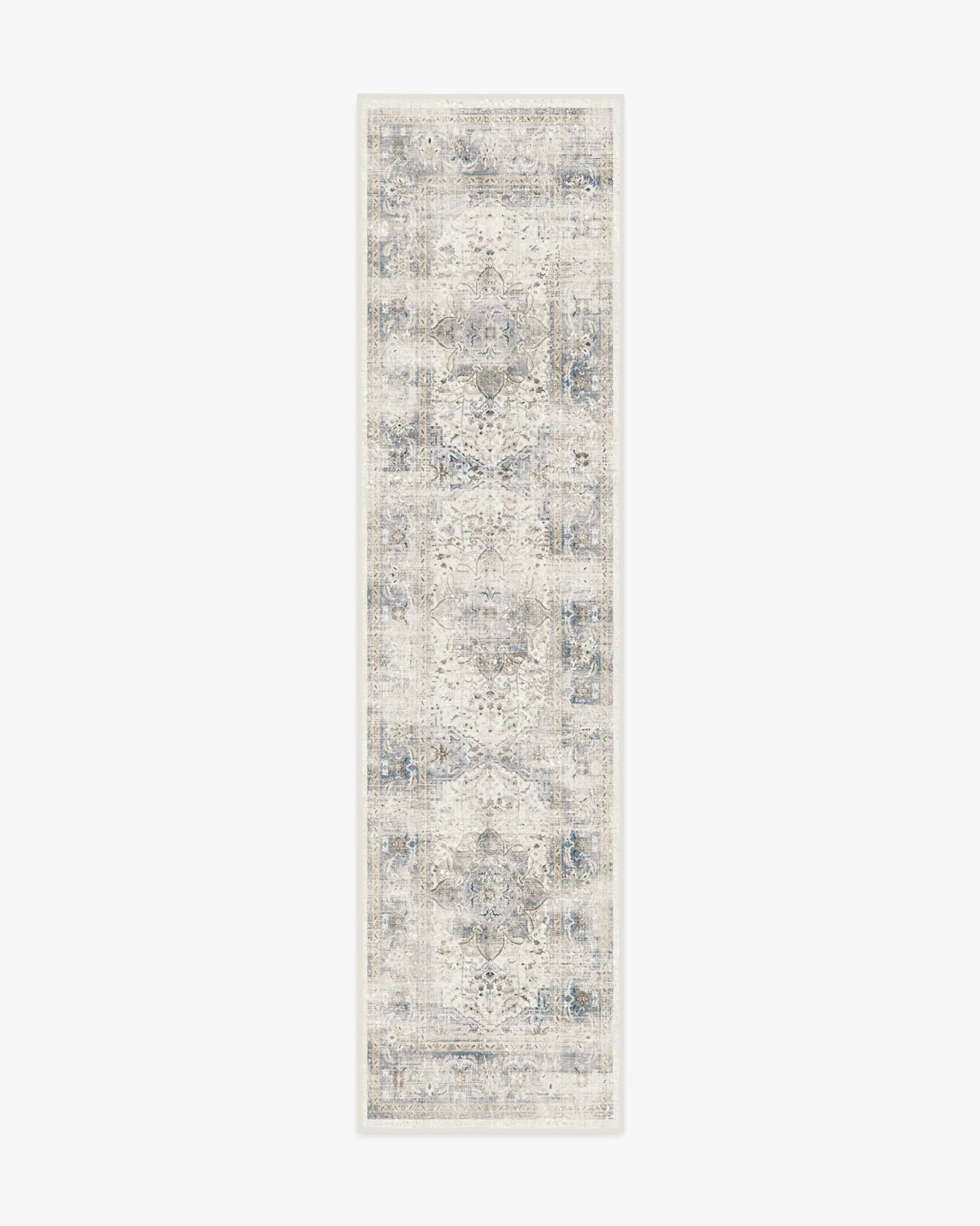 Runner Area Rug Machine Washable - Blue