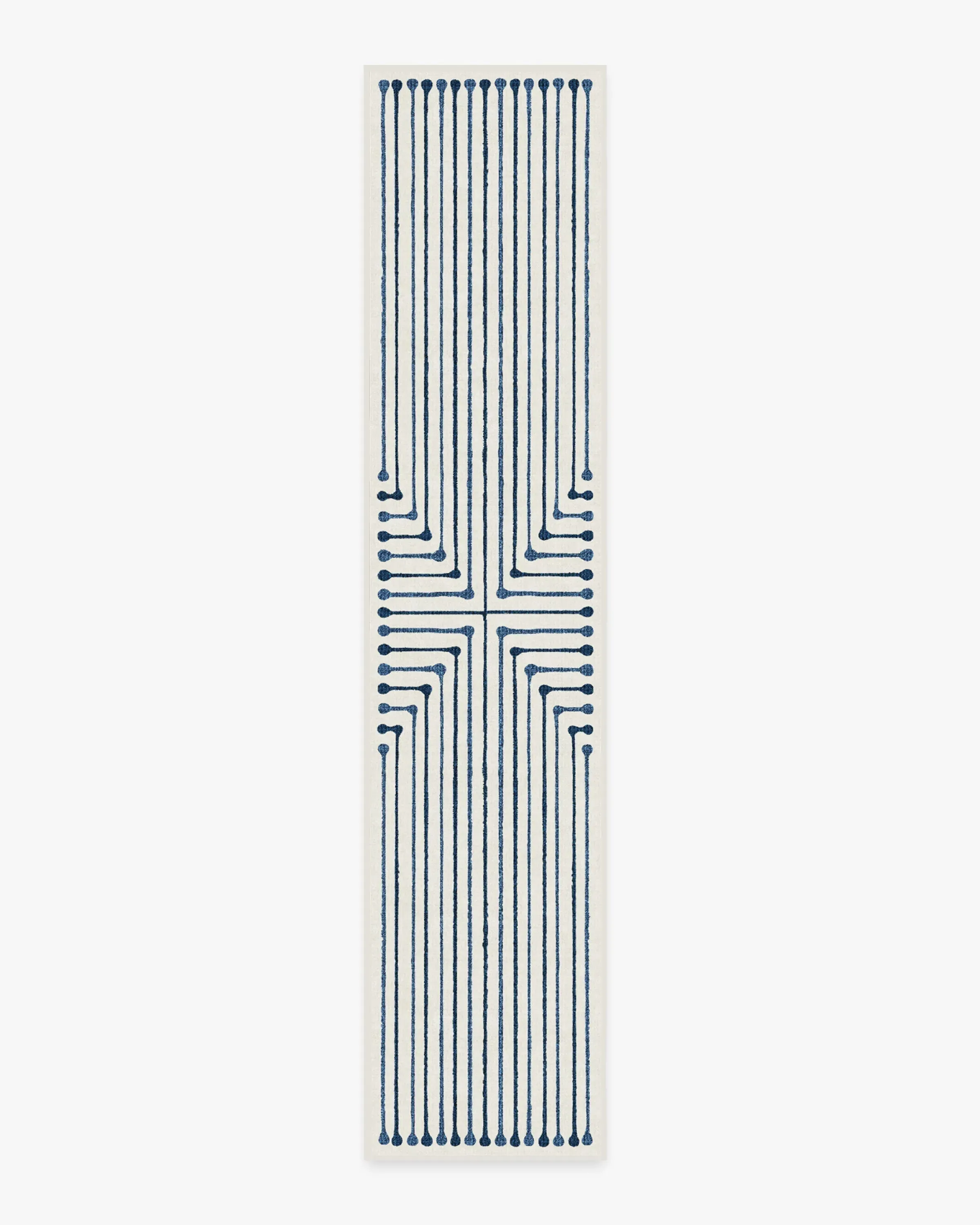 Runner Area Rug Machine Washable - Blue