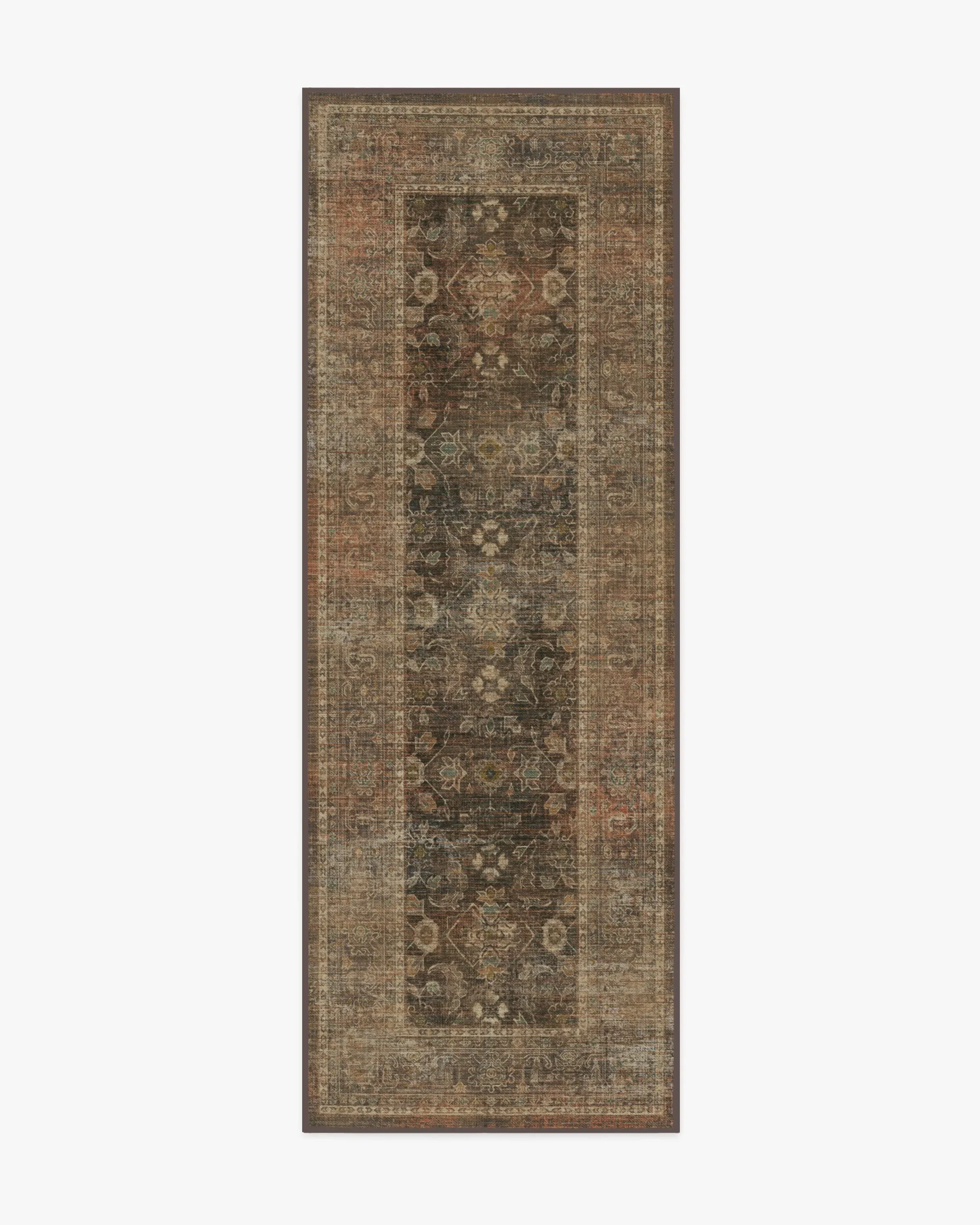 Runner Area Rug Machine Washable - Bronze